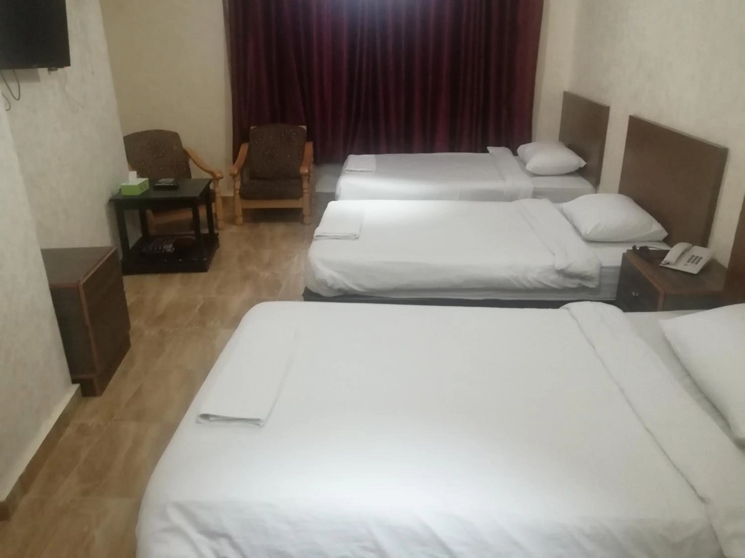 Bed in Al-Houriat Hotel