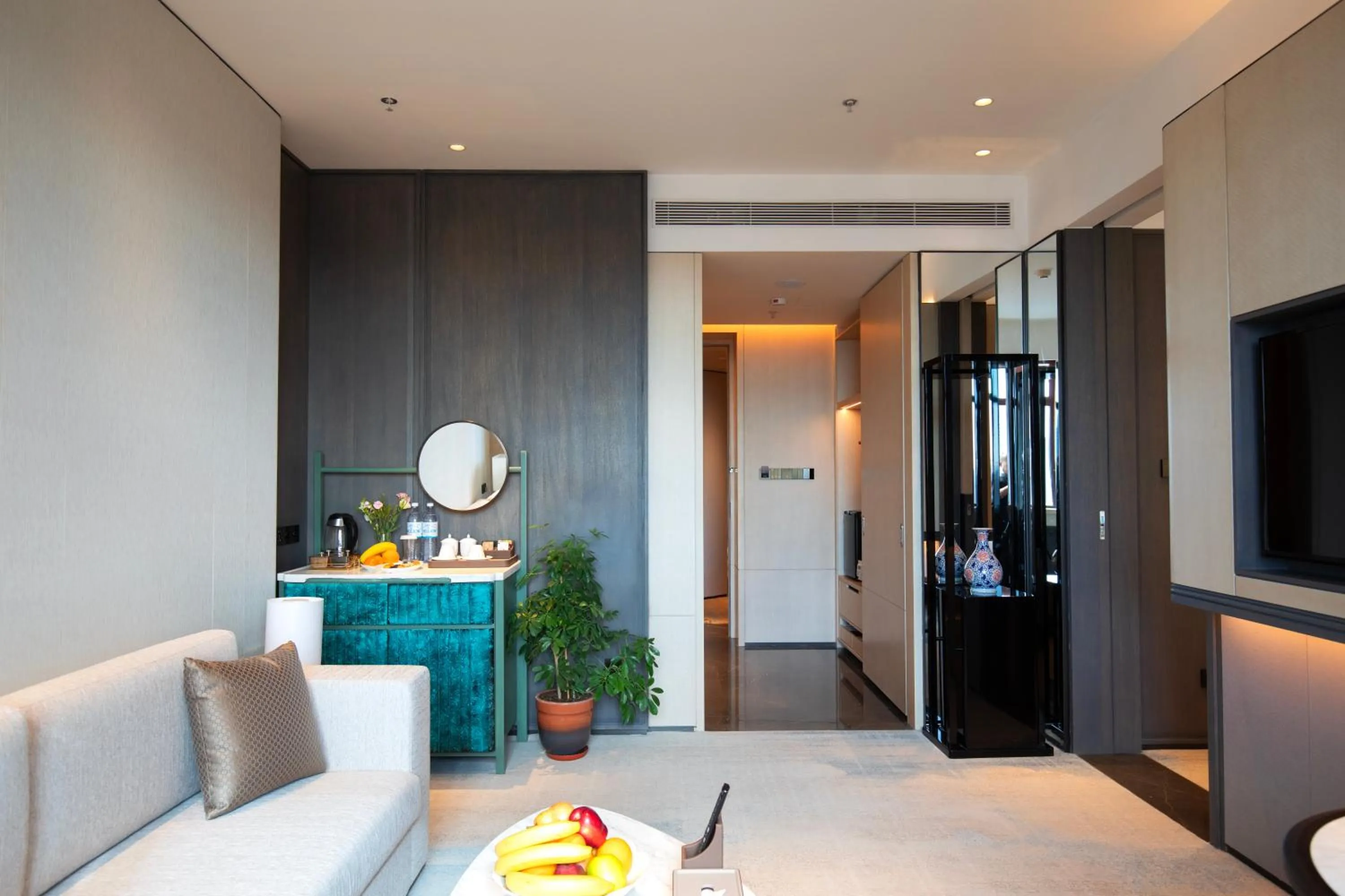 Seating area, Bed in Beijing Palace Soluxe Hotel Astana