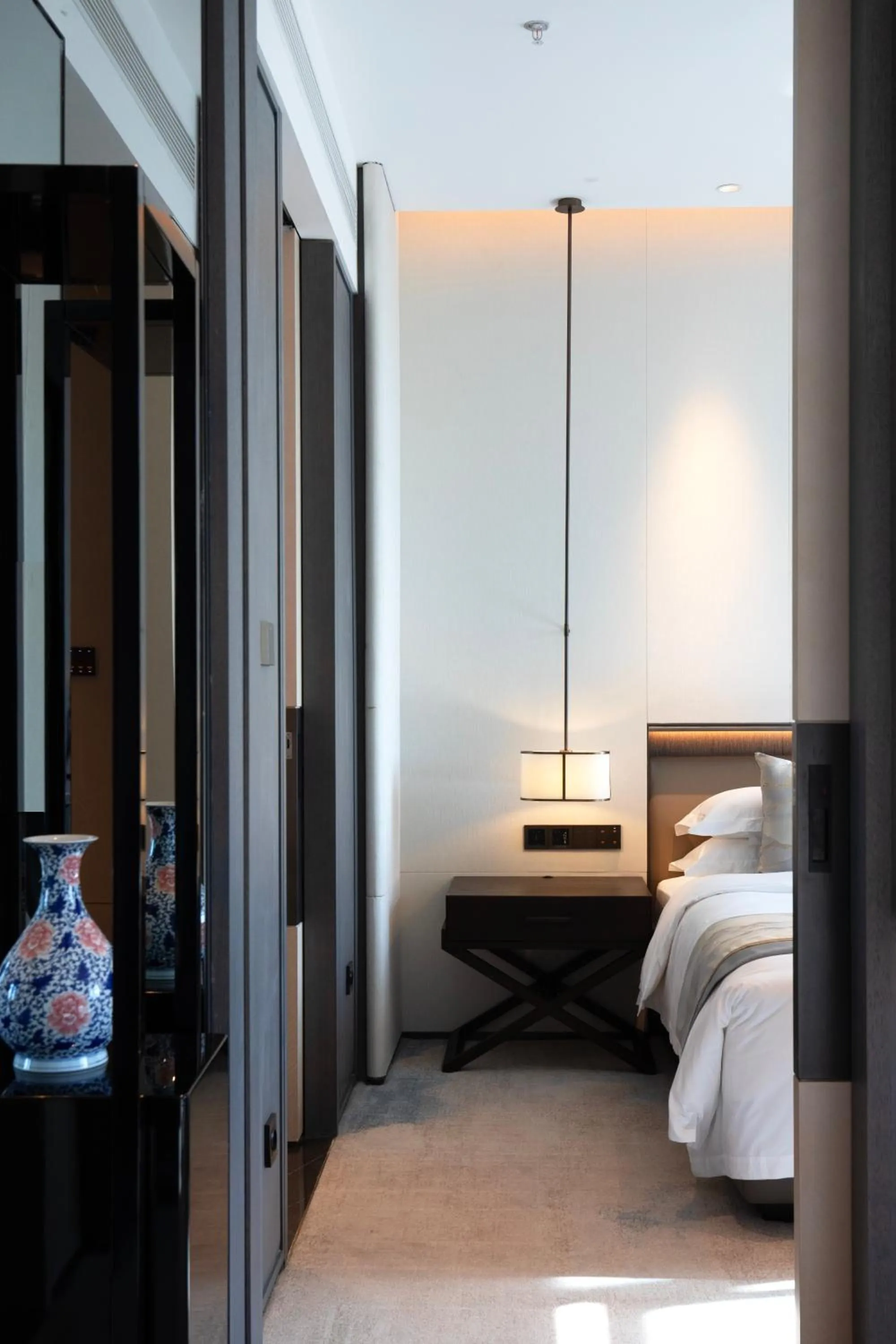 Decorative detail, Bed in Beijing Palace Soluxe Hotel Astana