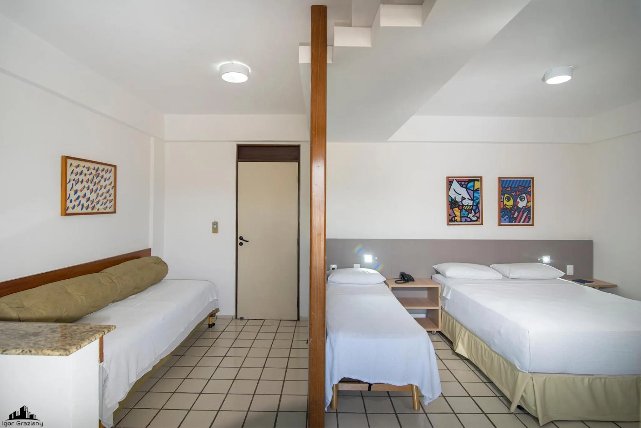 Bed in Xênius Hotel