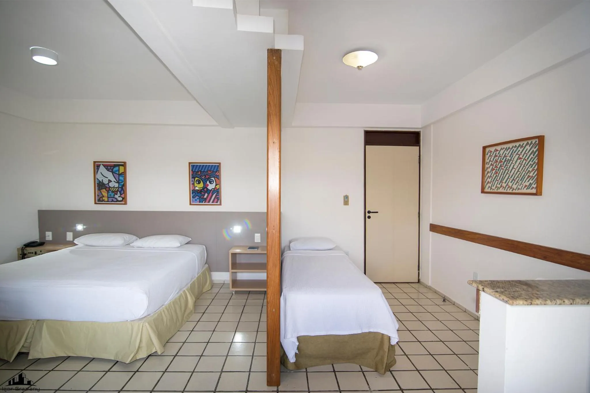 Bed in Xênius Hotel