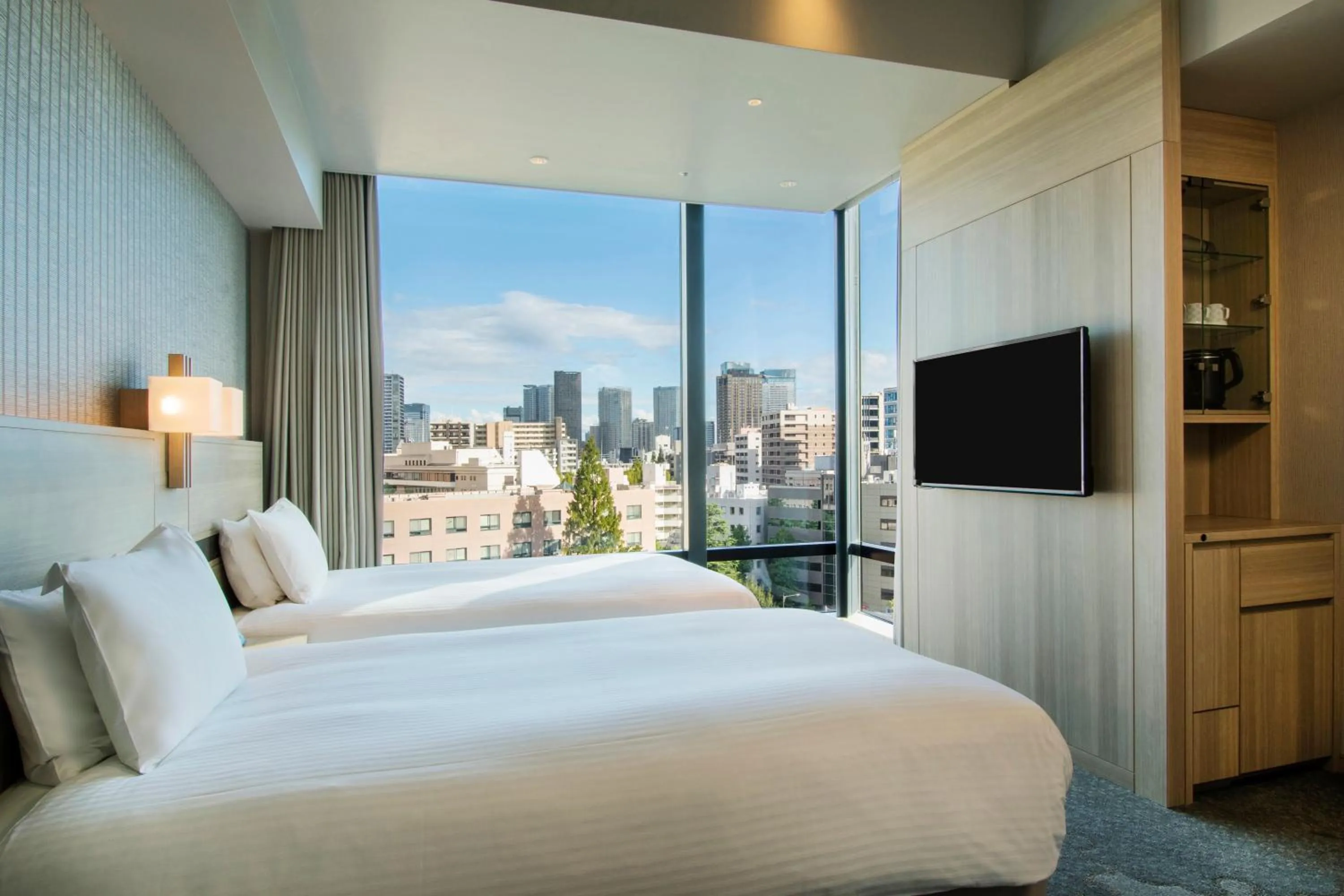 Bed in Hotel Keihan Tsukiji Ginza Grande