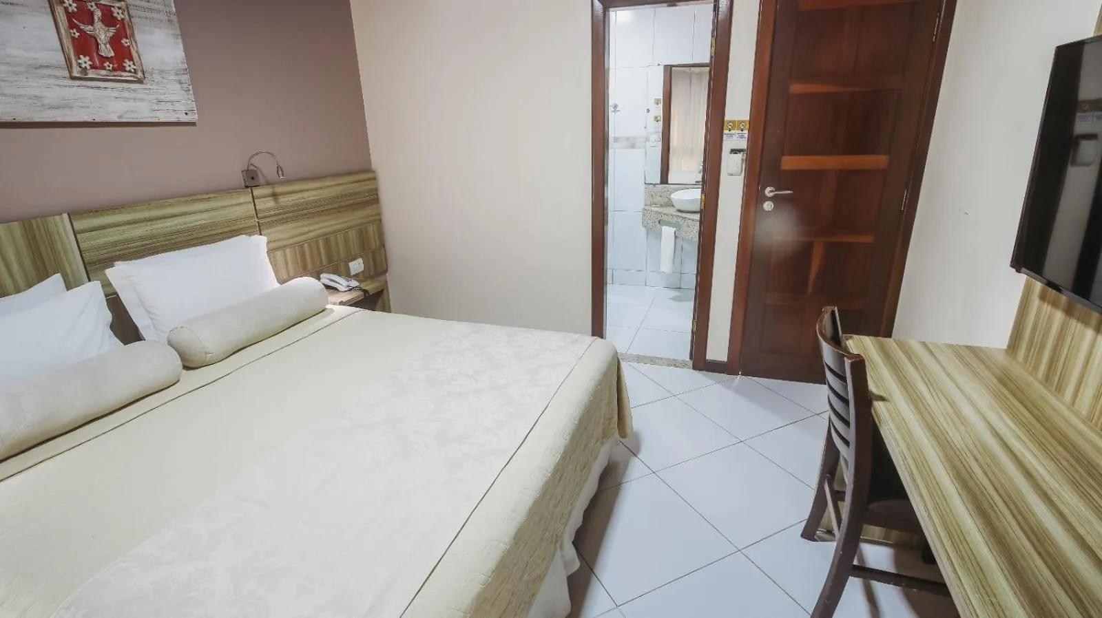 Bed in Pousada Safira do Morro