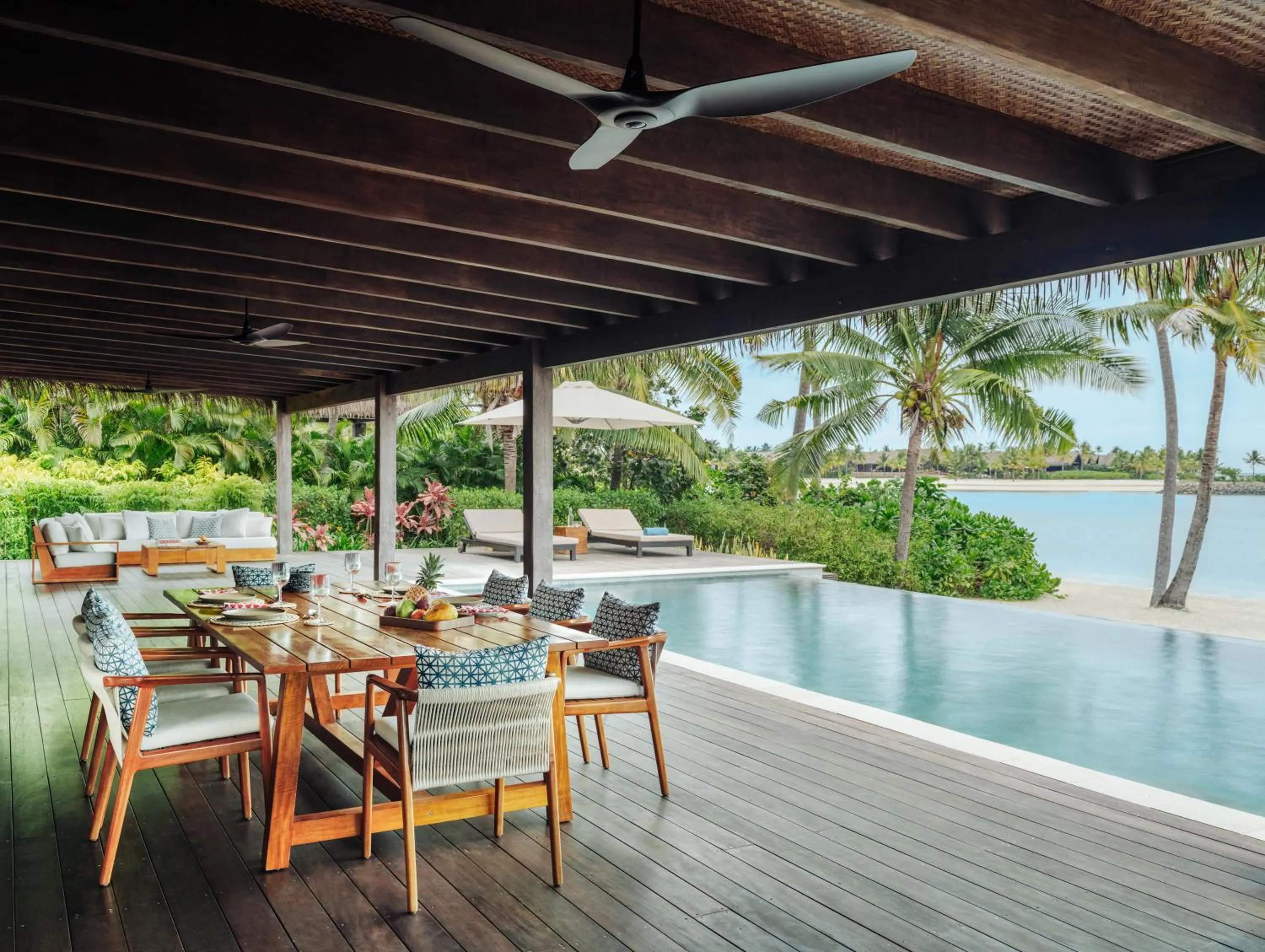 Balcony/Terrace in Six Senses Fiji