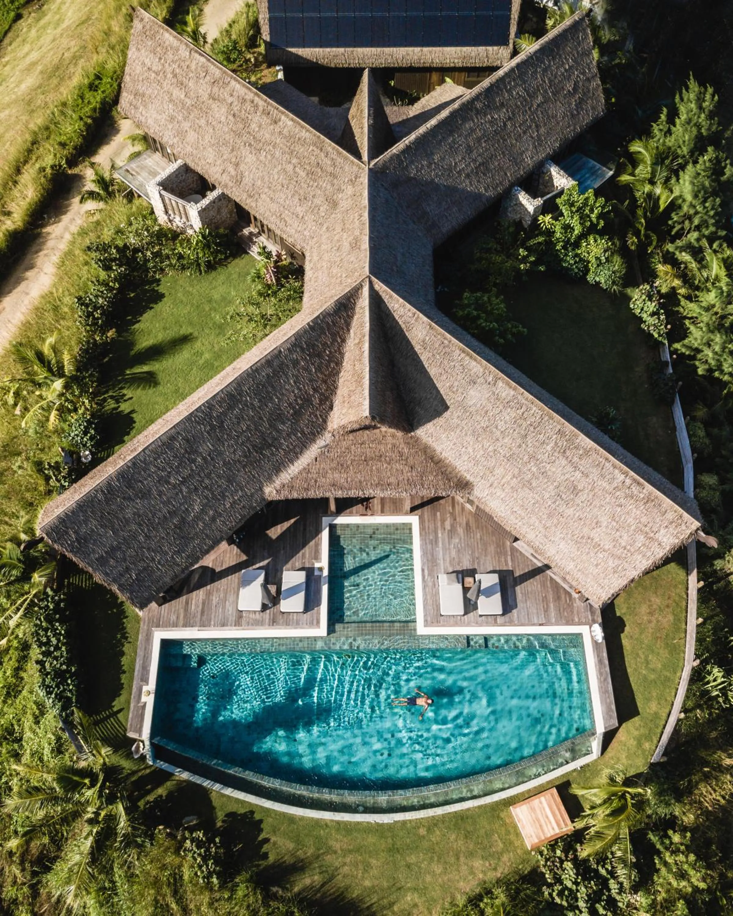 Bird's eye view in Six Senses Fiji
