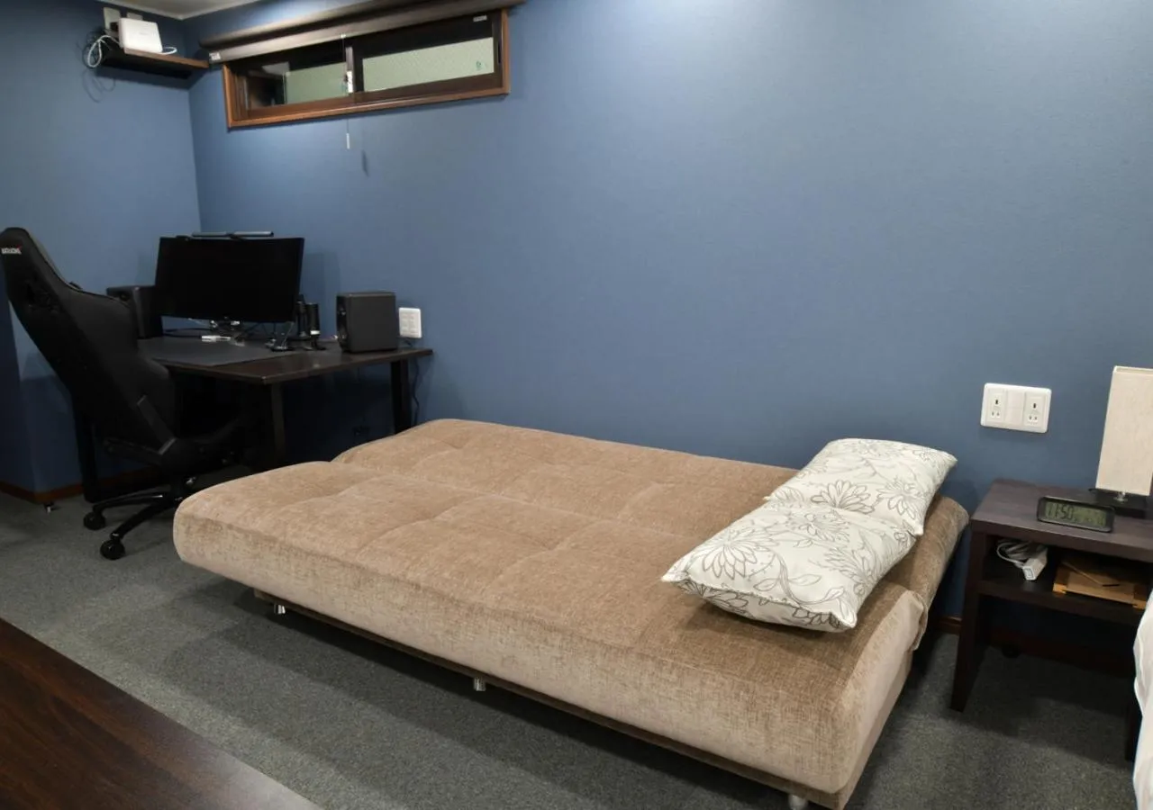 Bed in Villa Front Kyoto Seimei