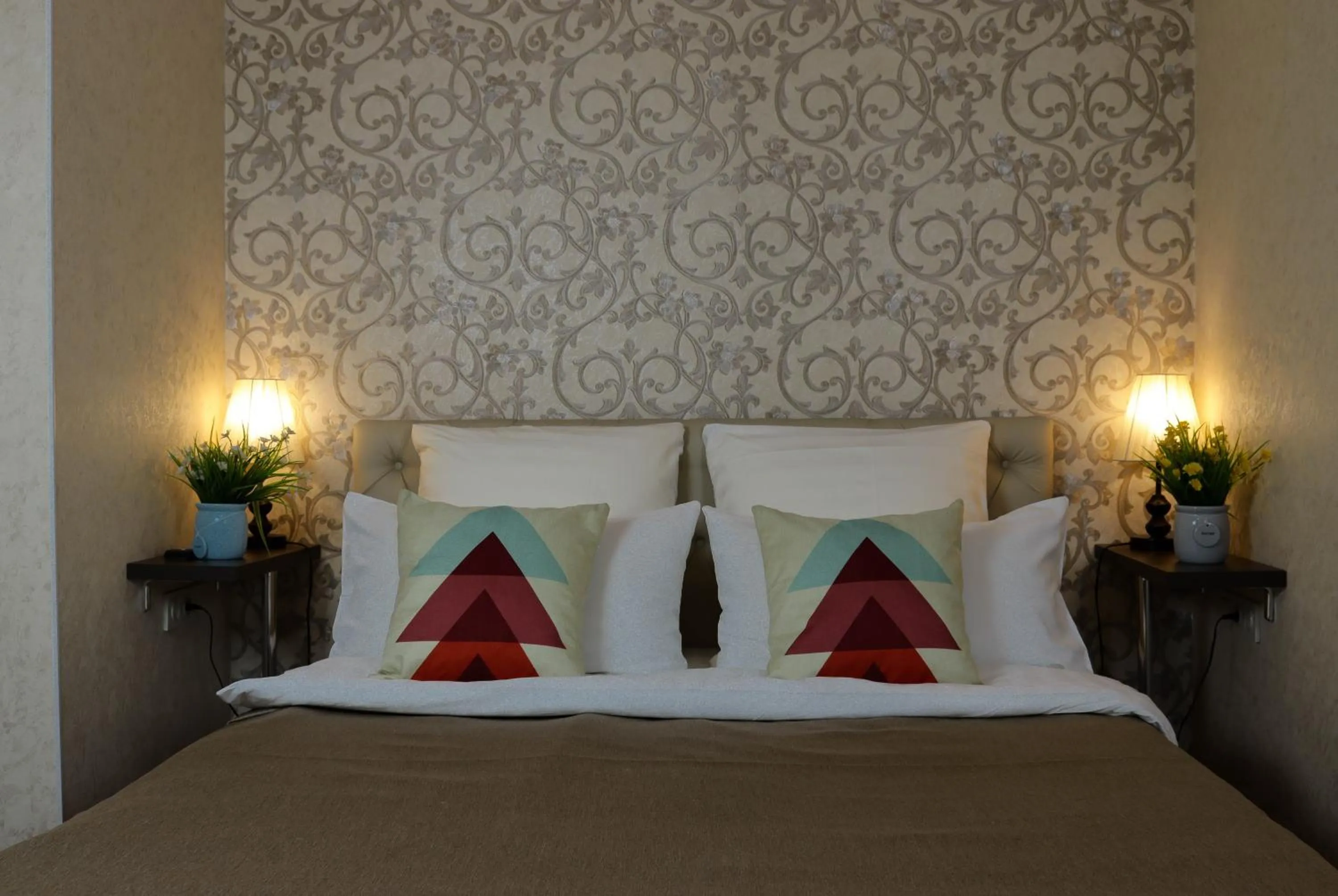 Decorative detail, Bed in De'Mar Hotel