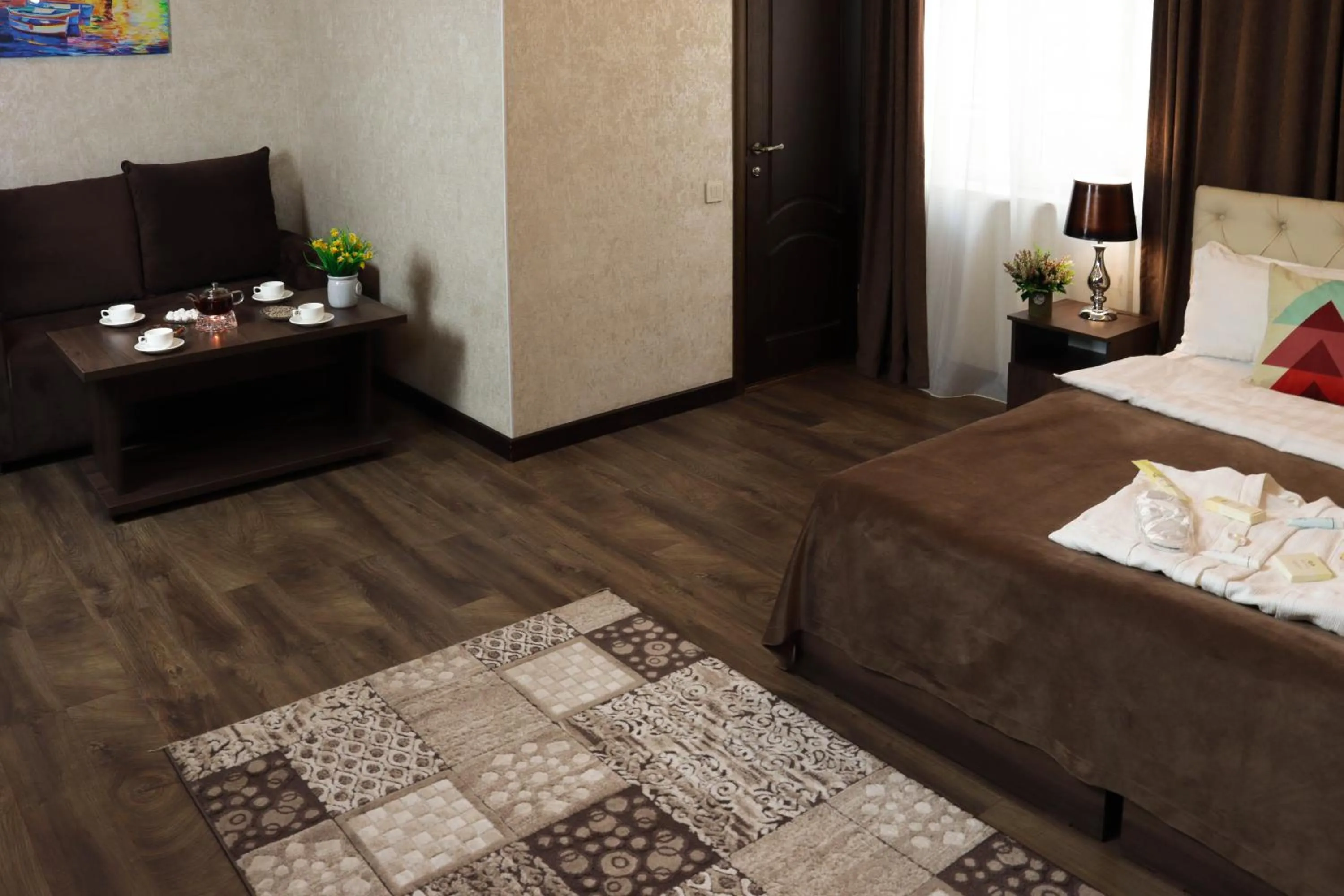 Coffee/tea facilities, Bed in De'Mar Hotel