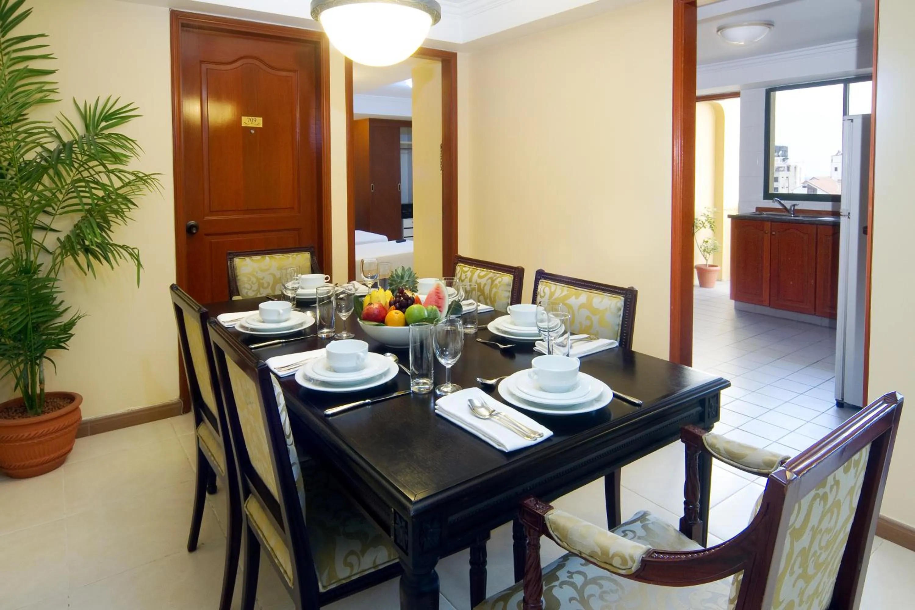 Dining area in Mookai Hotel