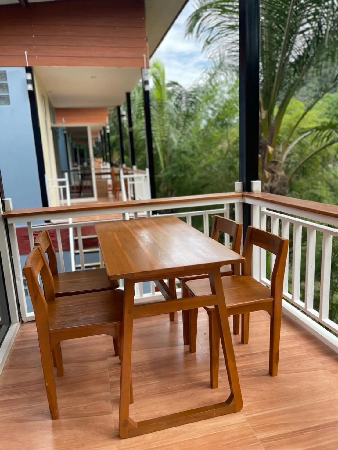Balcony/Terrace in Khaosok Bamboo Huts Resort