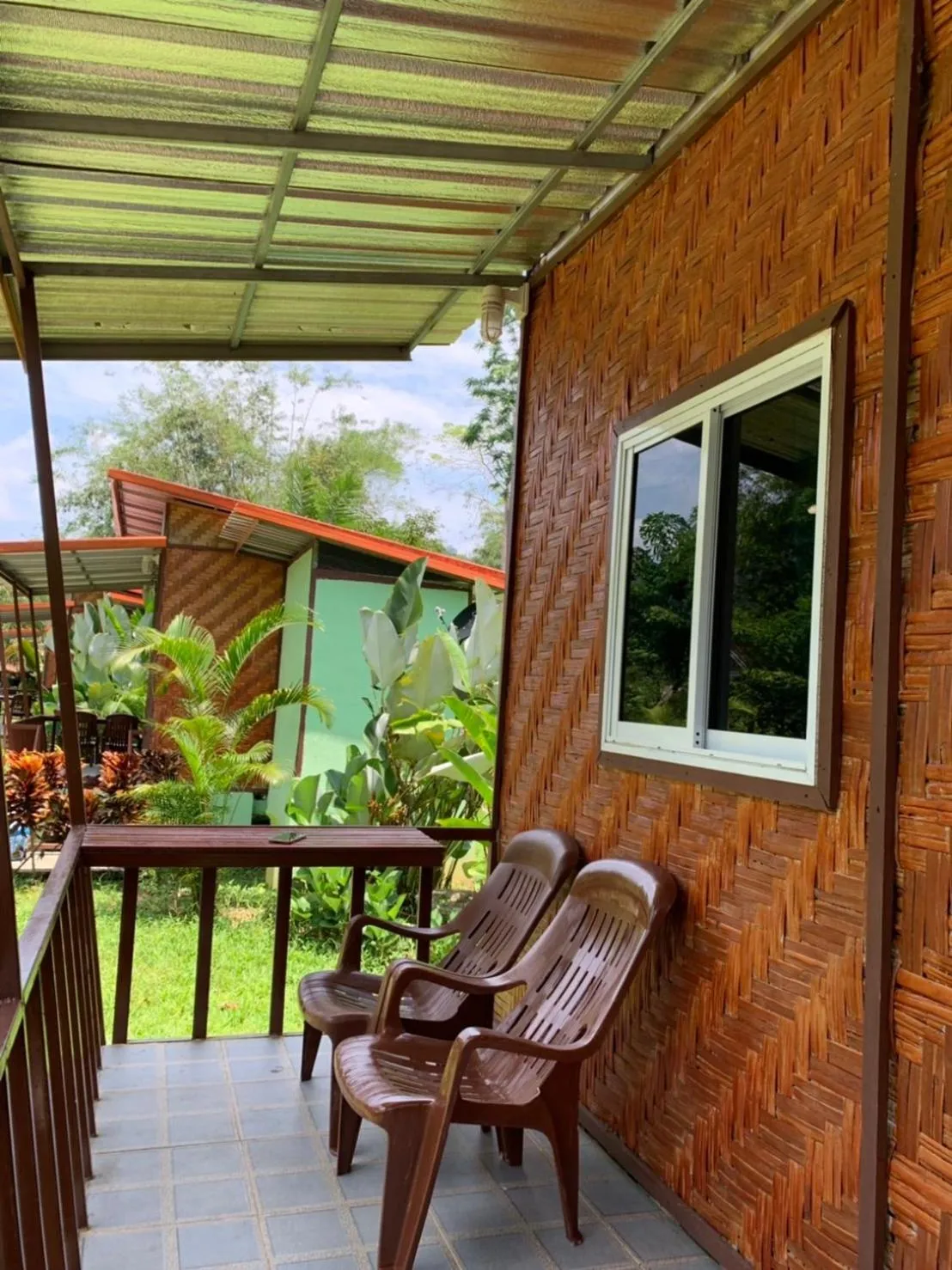 Balcony/Terrace in Khaosok Bamboo Huts Resort