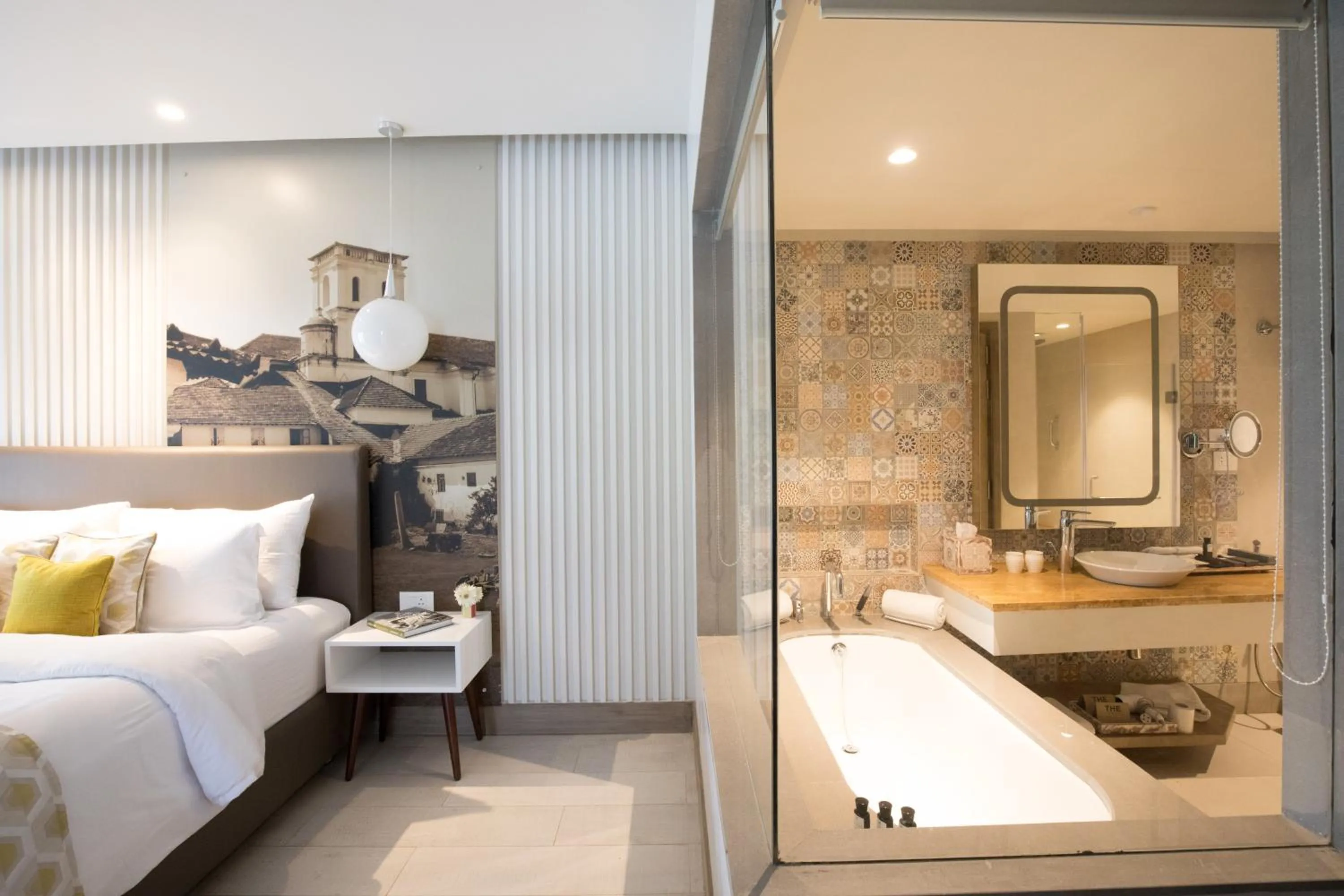 Bathroom, Bed in The Park Baga River Goa - Adults only Property