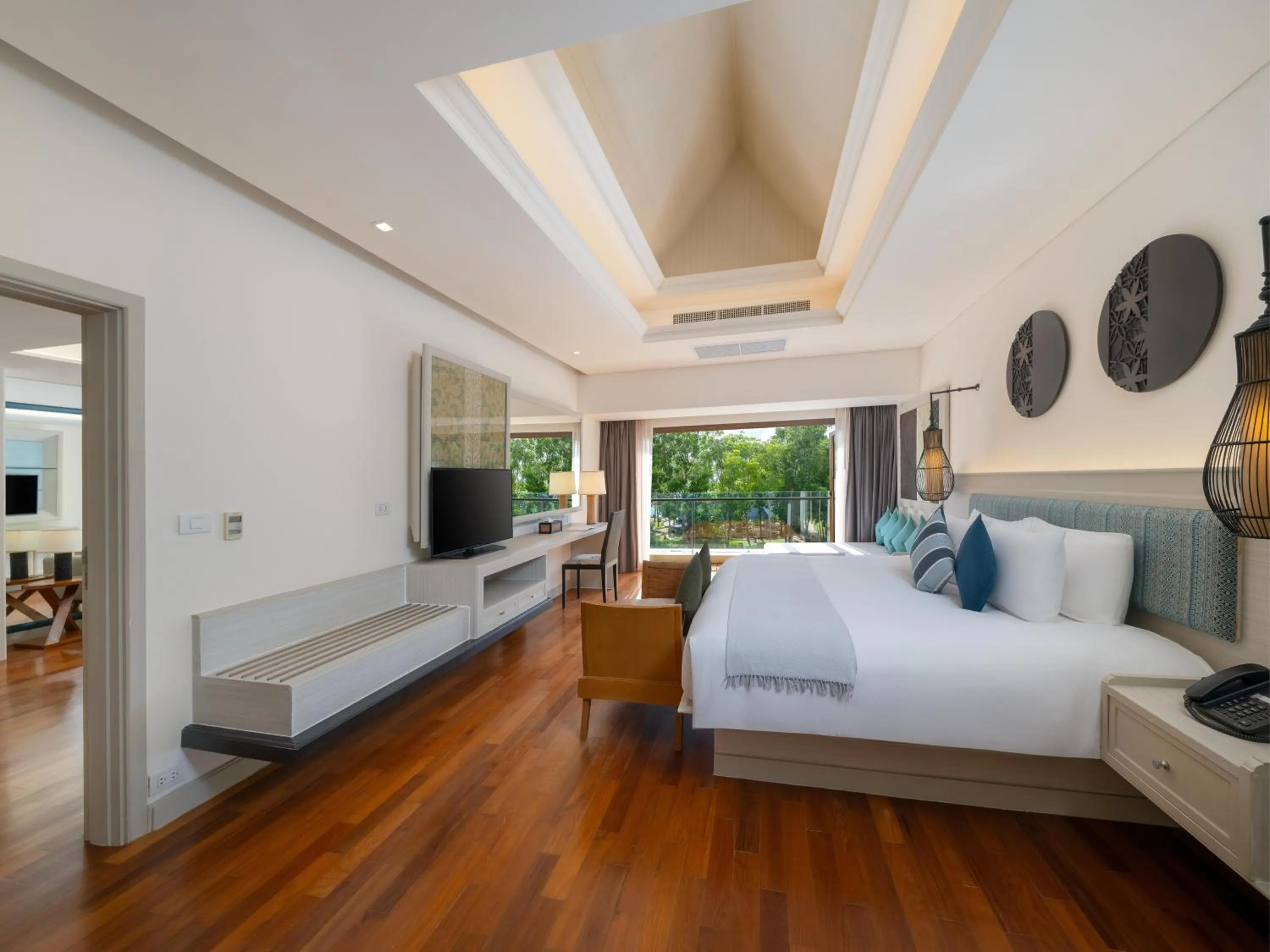 Bed in Natai Beach Resort