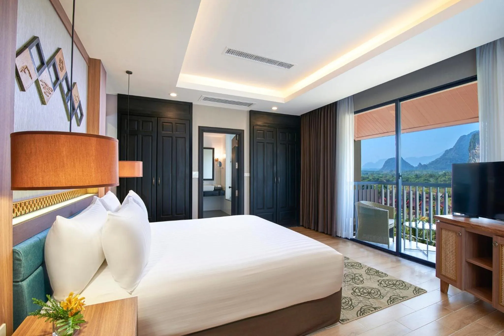 Photo of the whole room, Bed in Amari Vang Vieng