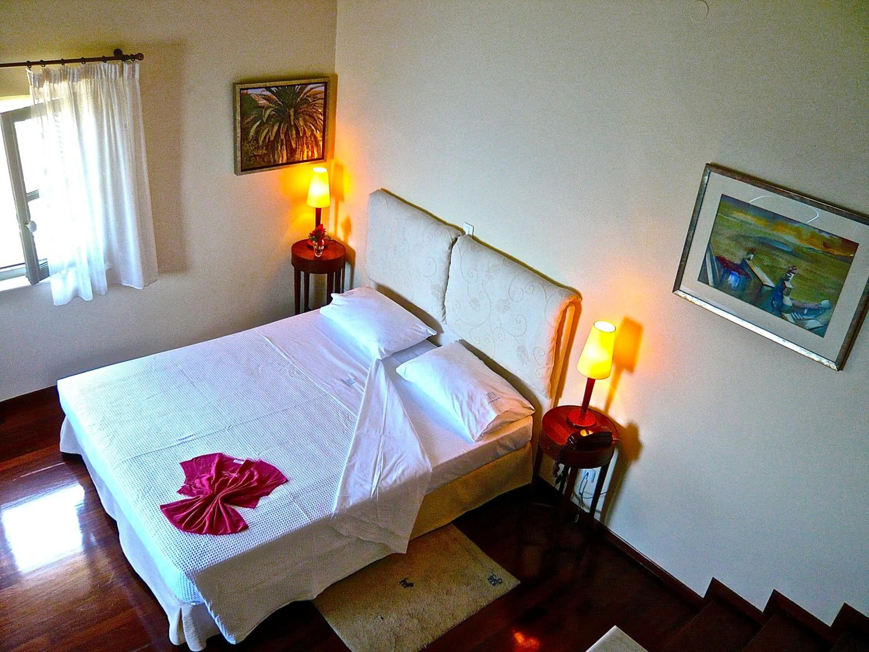 Bedroom, Bed in Villa Andromeda