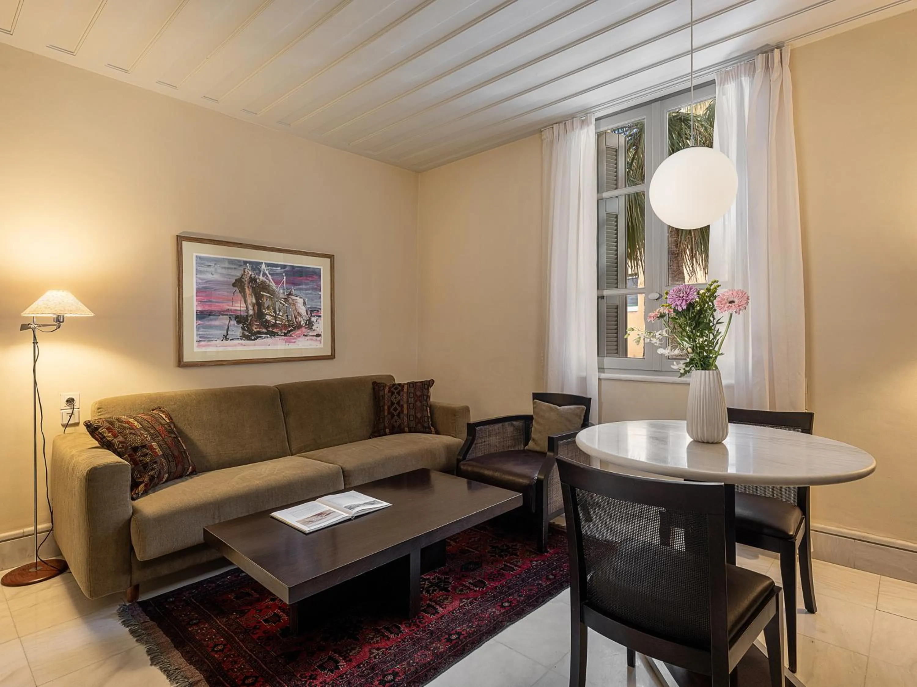 Seating area in Villa Andromeda