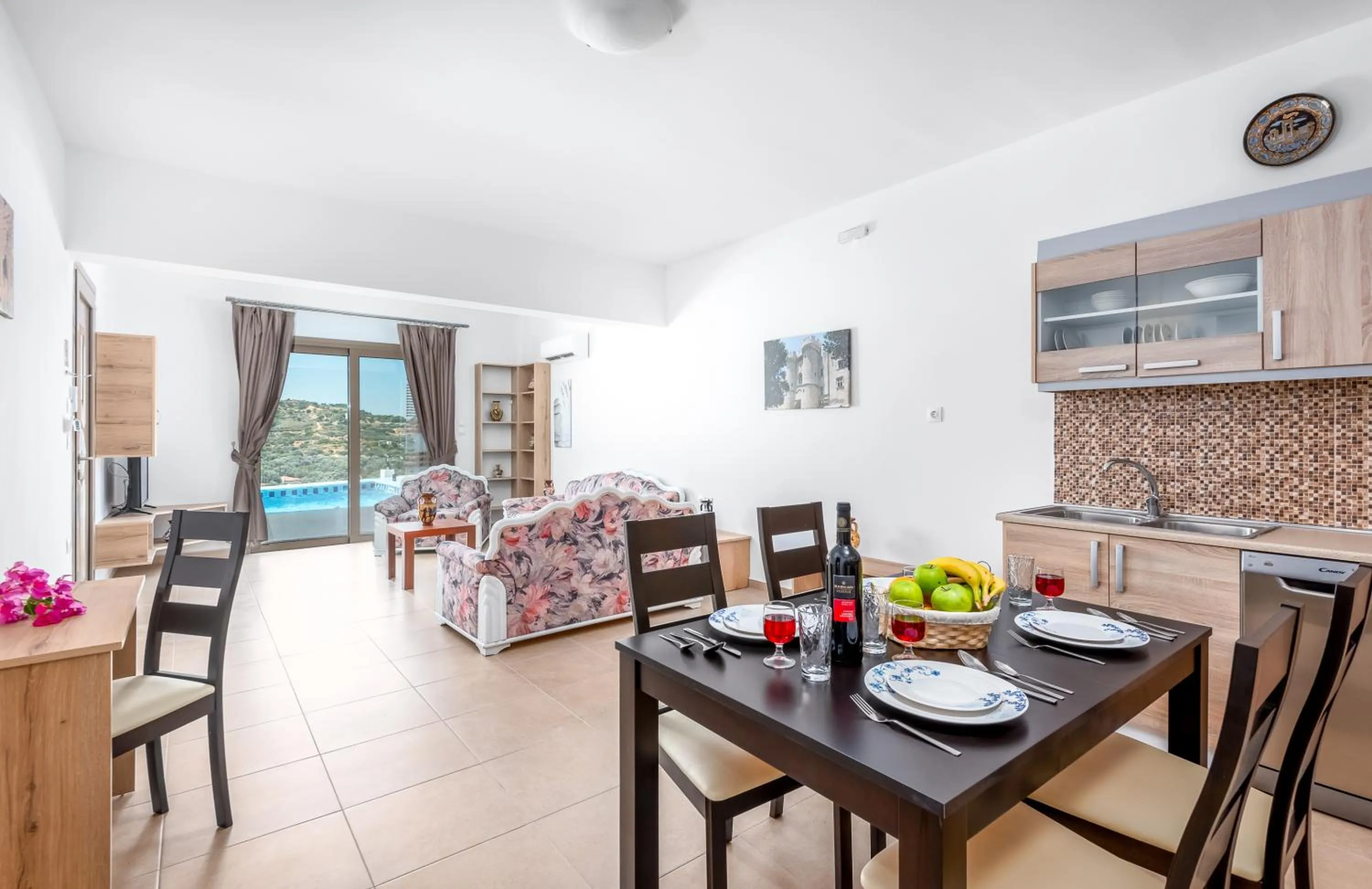 Living room in Kolymbia Village