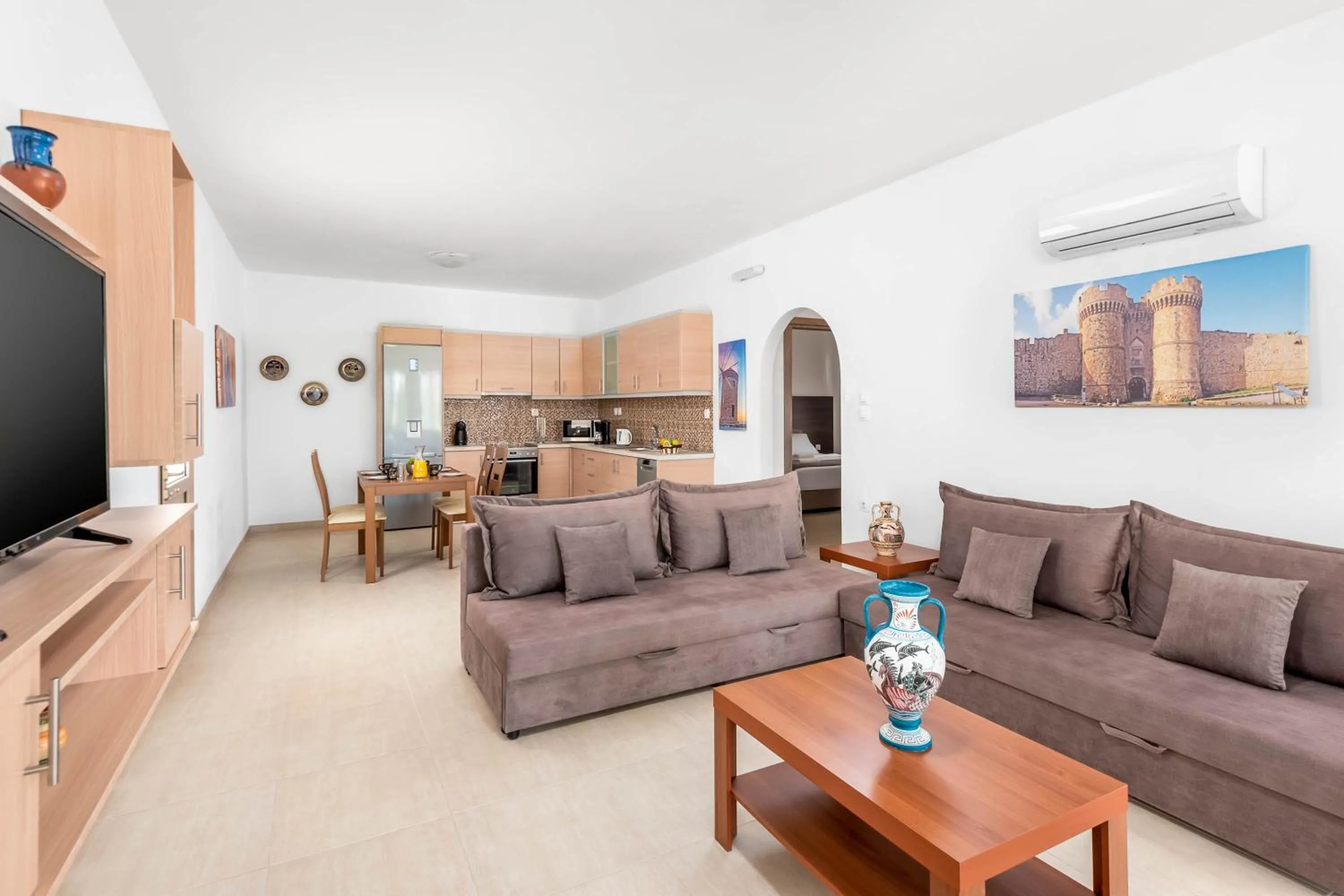 Living room in Kolymbia Village