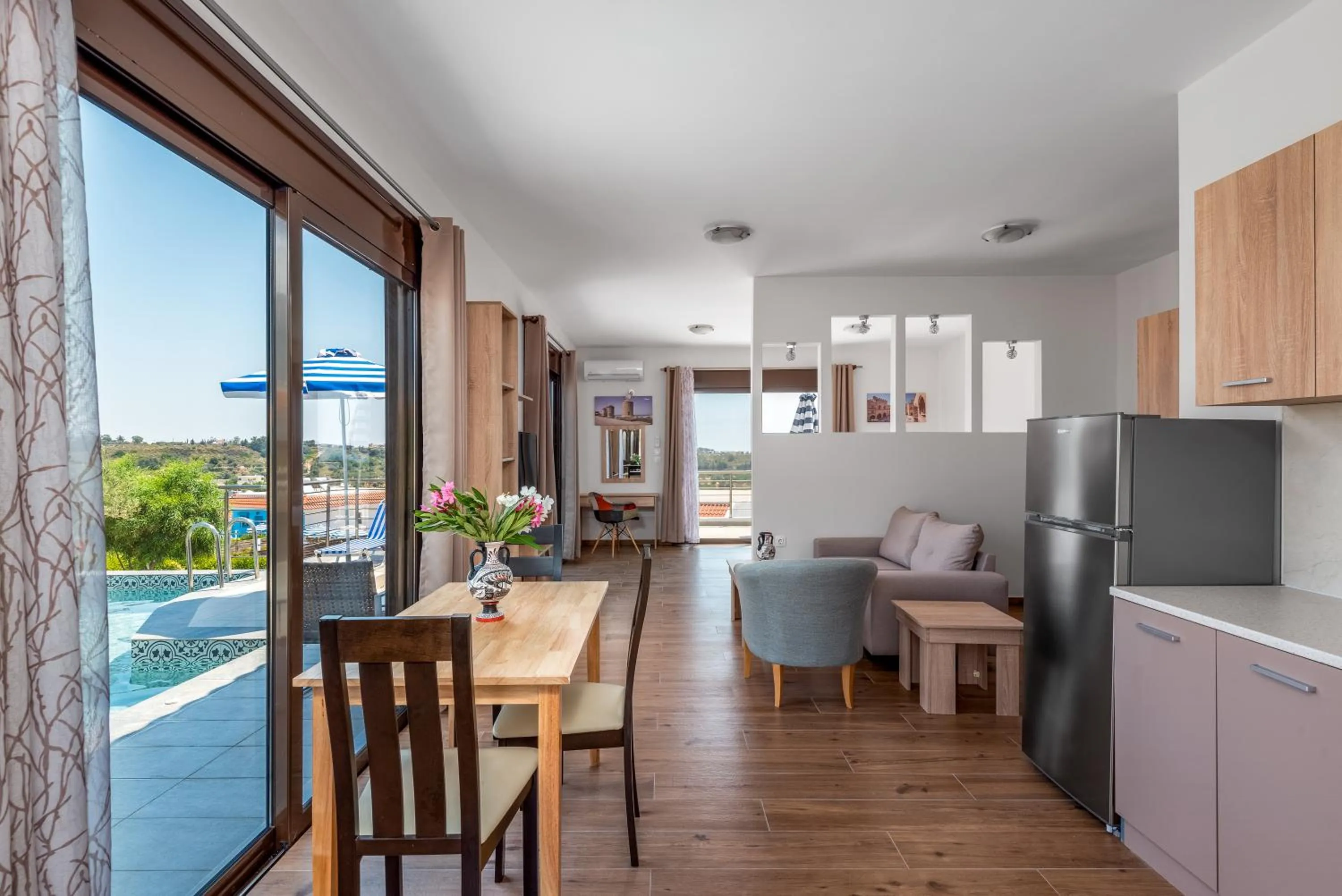 Living room in Kolymbia Village