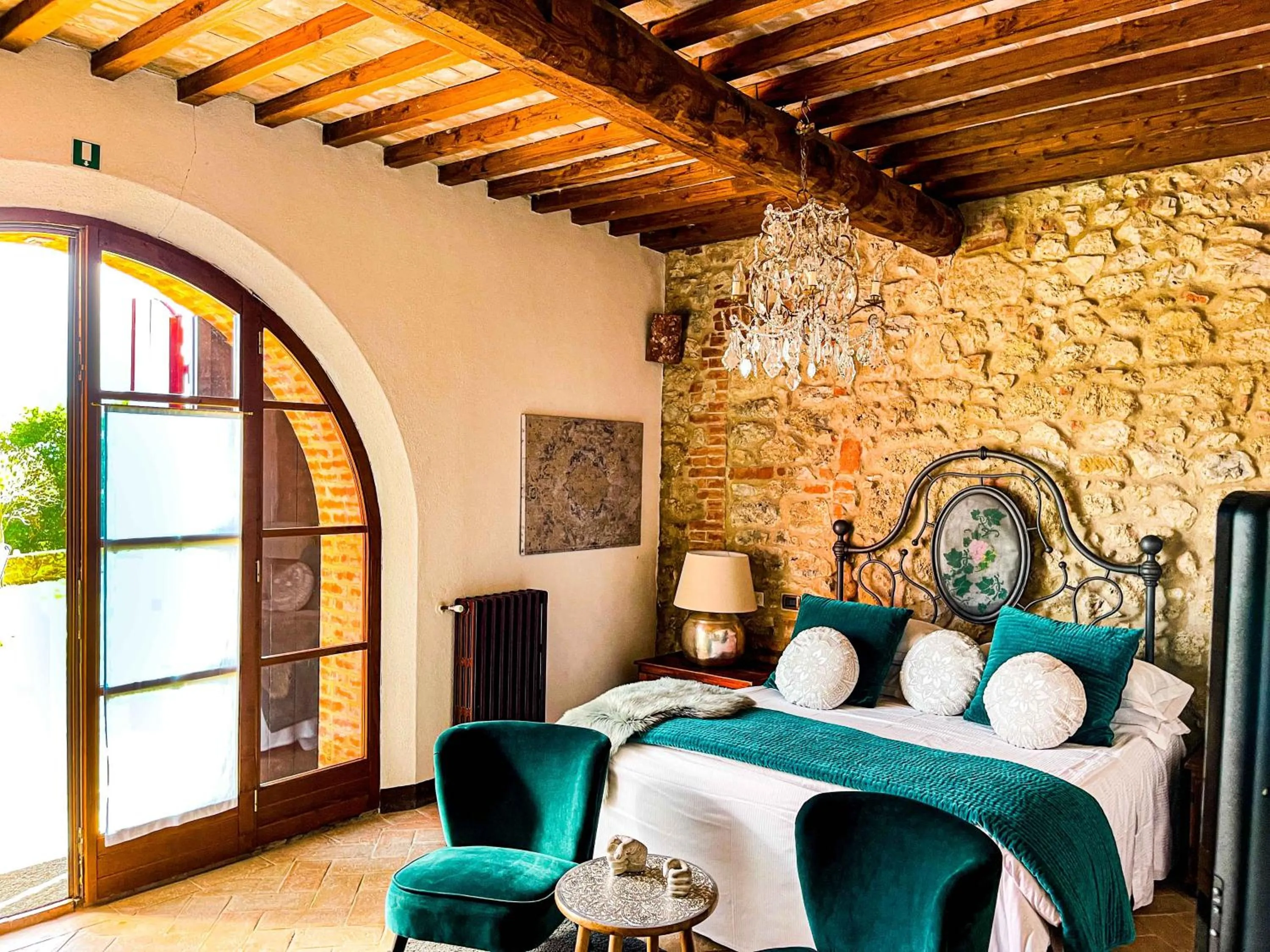 Bed in LaChiusa Tuscany