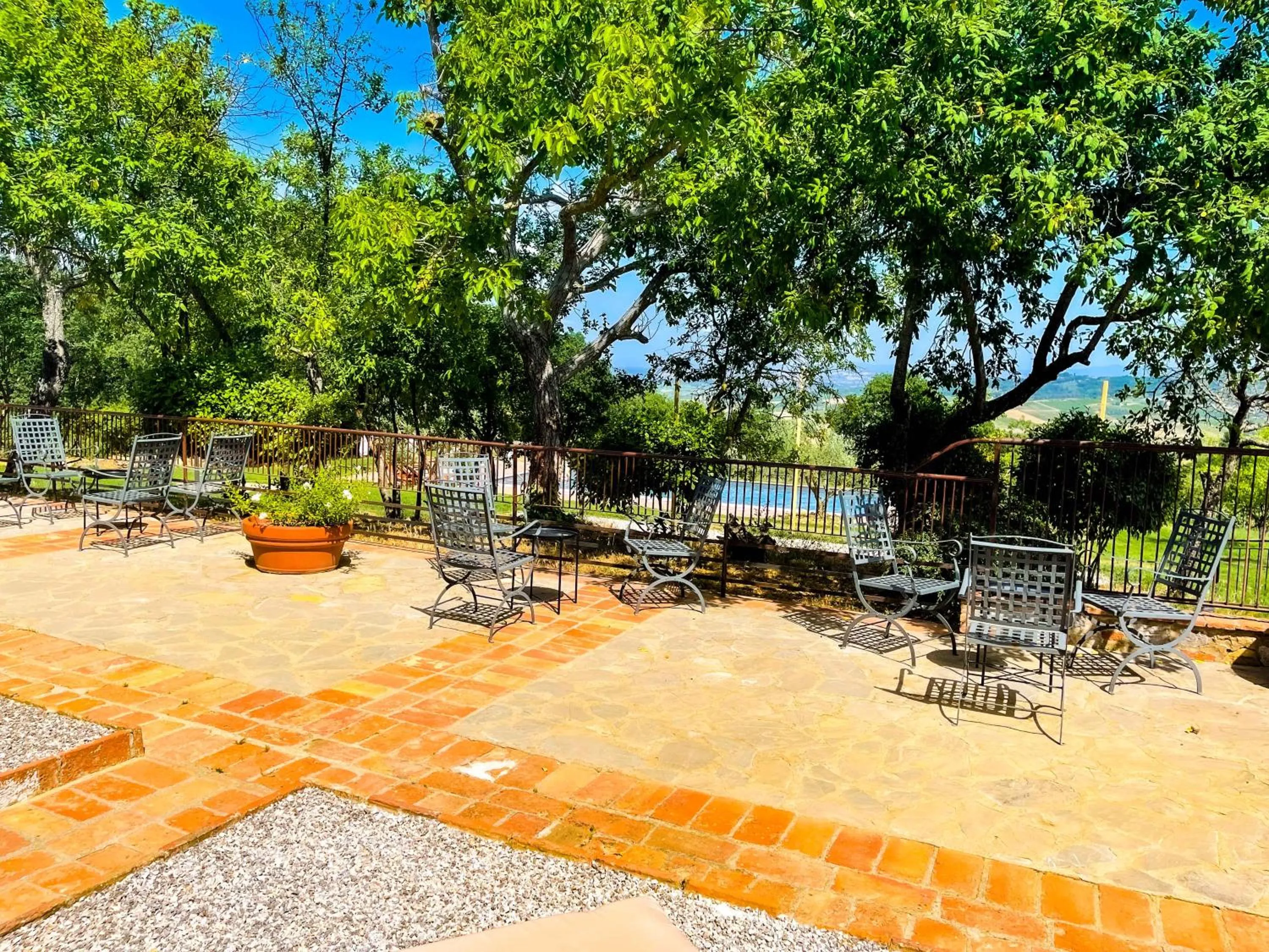 Patio in LaChiusa Tuscany