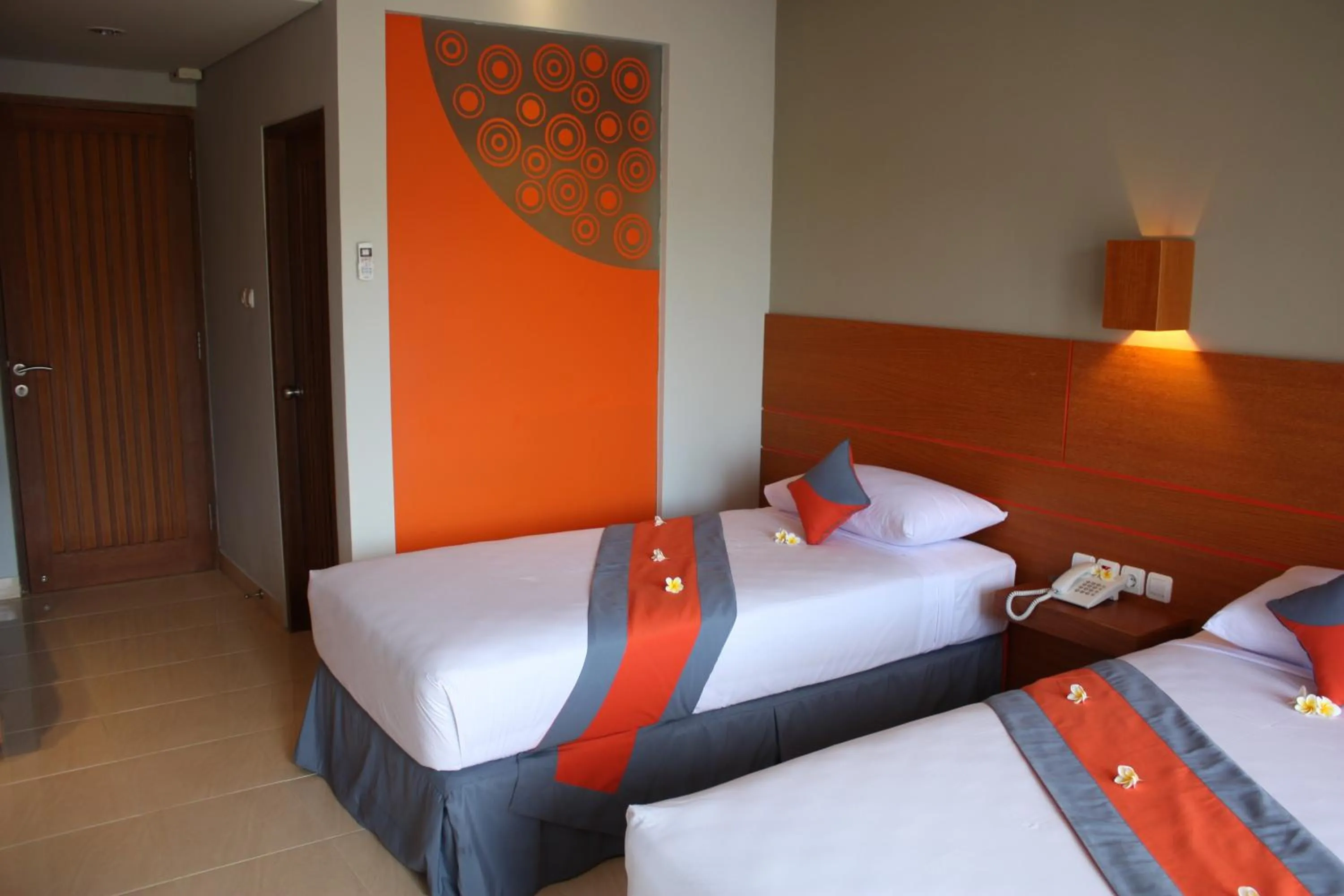 Decorative detail, Bed in Grand Sinar Indah