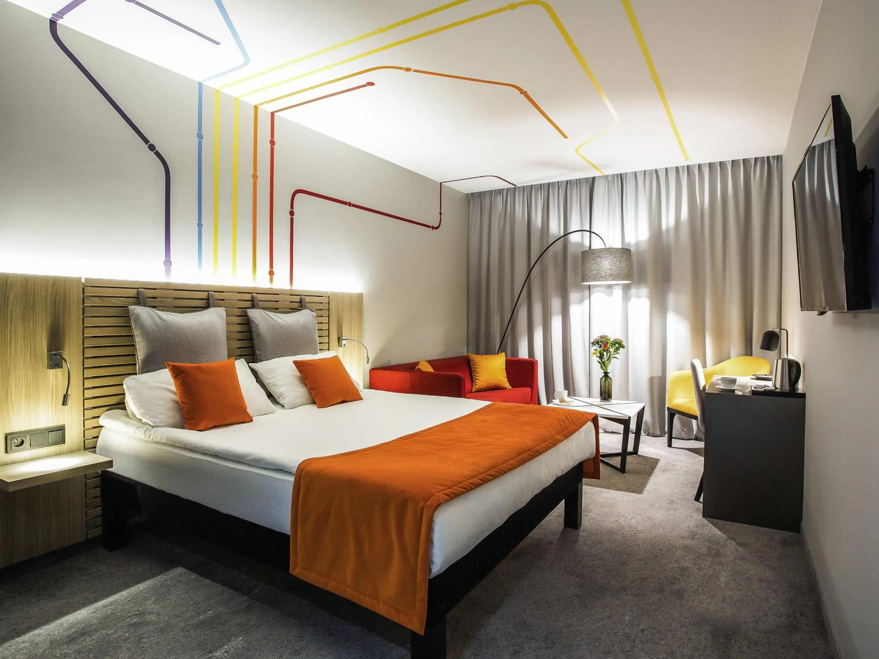 Property building, Bed in ibis Styles Warszawa City