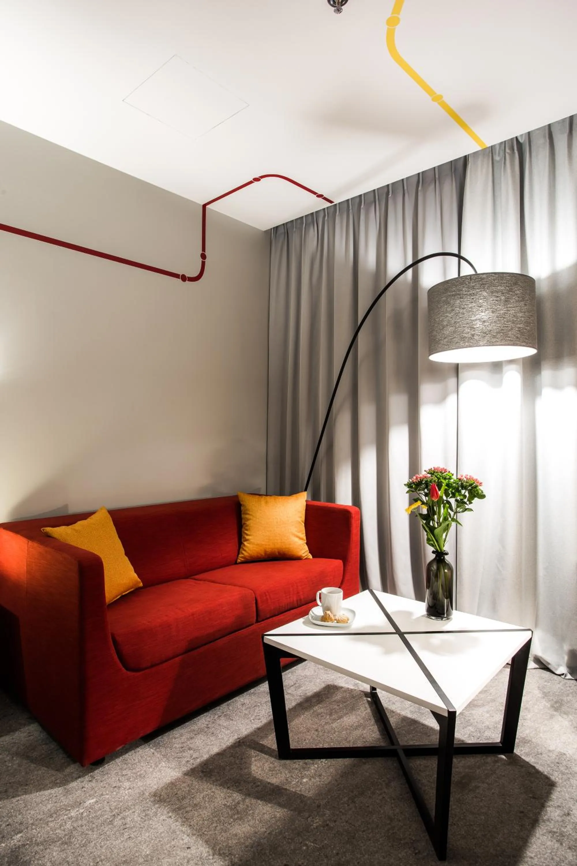 Seating area in ibis Styles Warszawa City