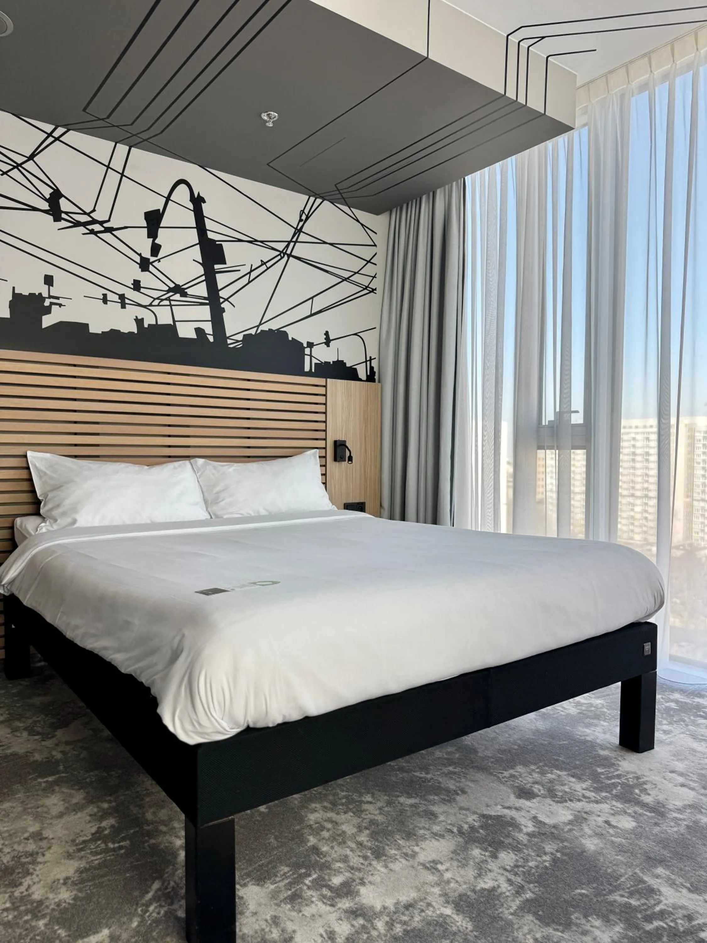 Bedroom, Bed in ibis Styles Warszawa City