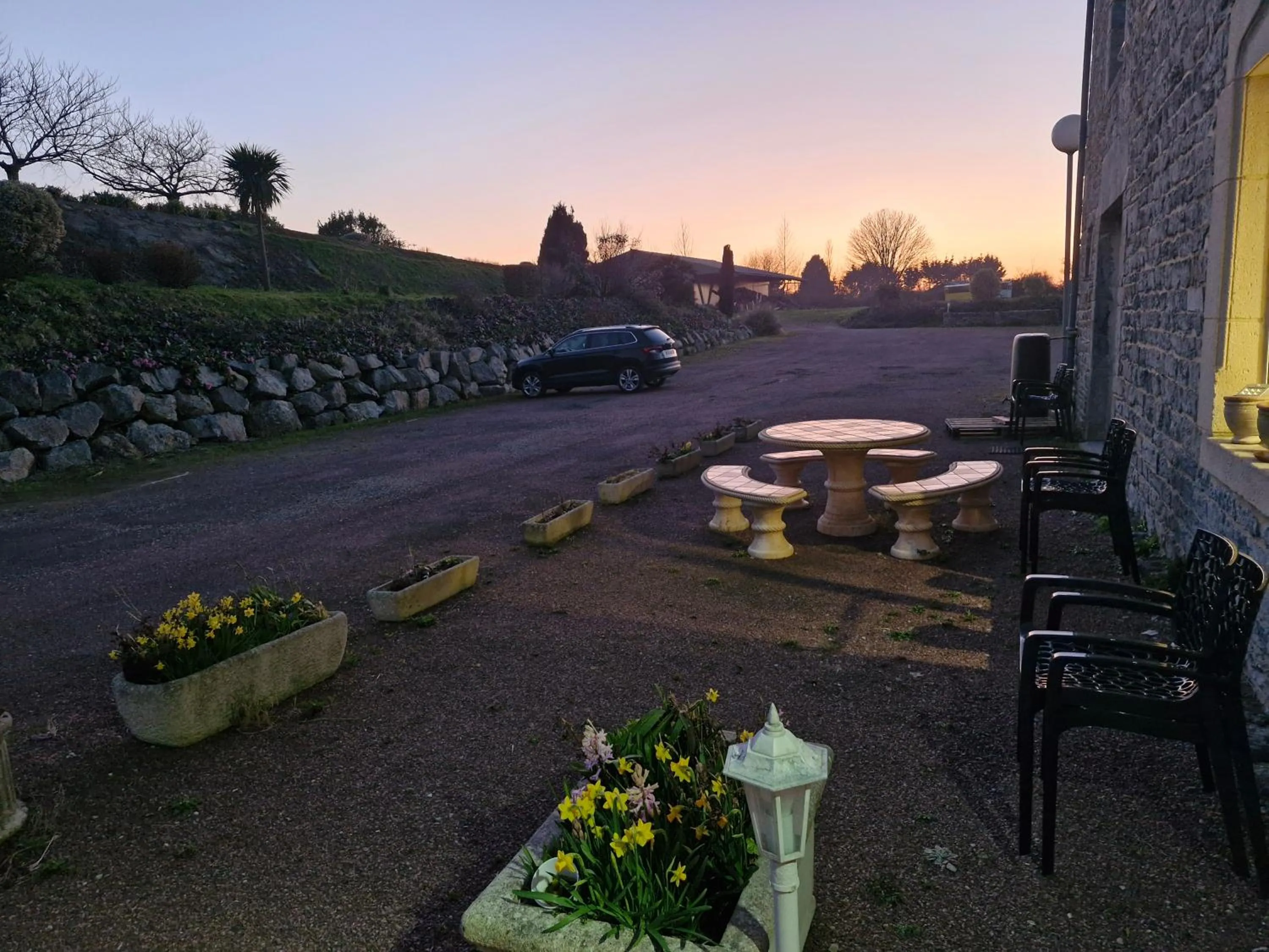 Sunset in Chambres du logis De La Mare Du Parc