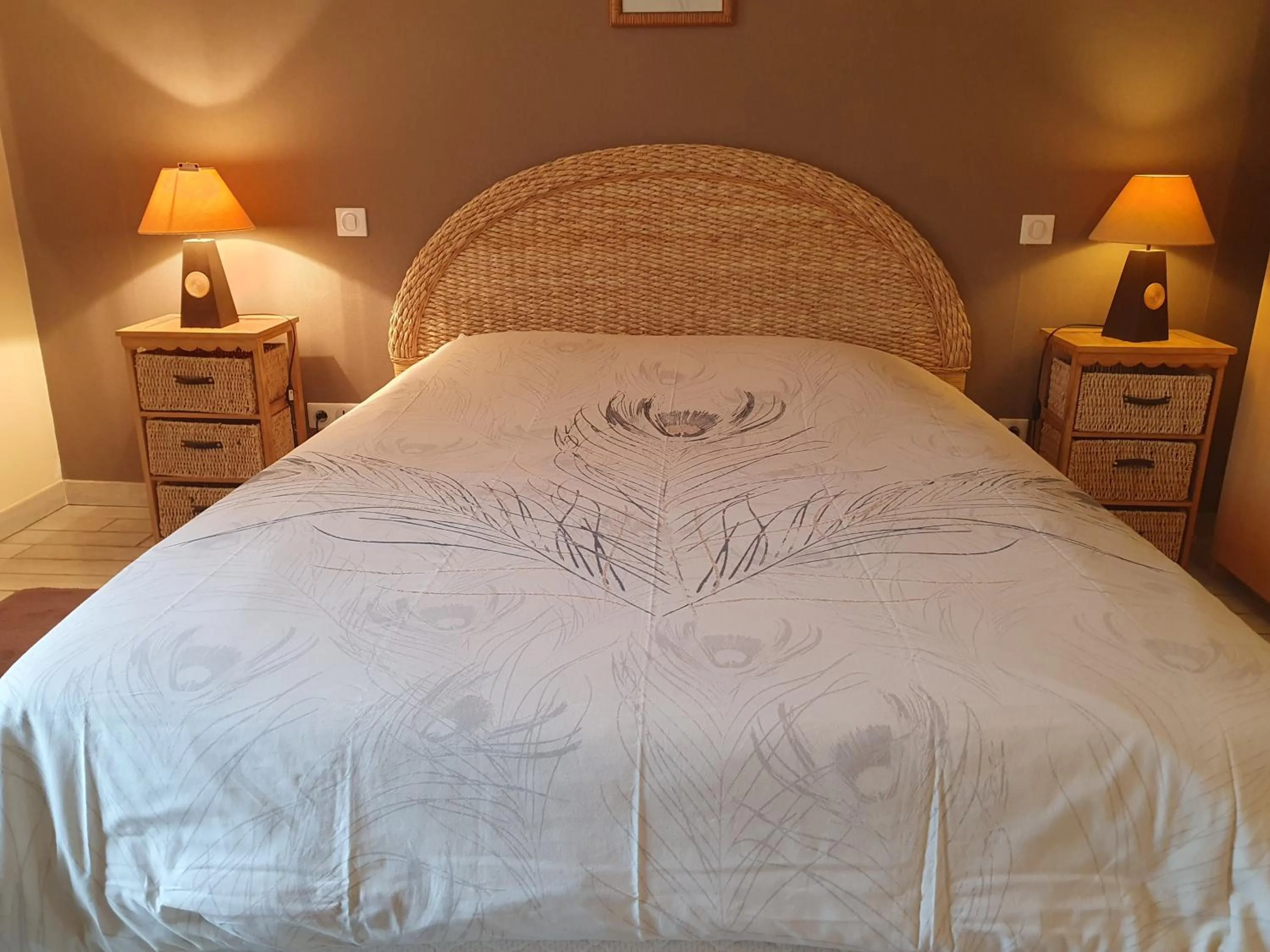 Bed in Chambres du logis De La Mare Du Parc