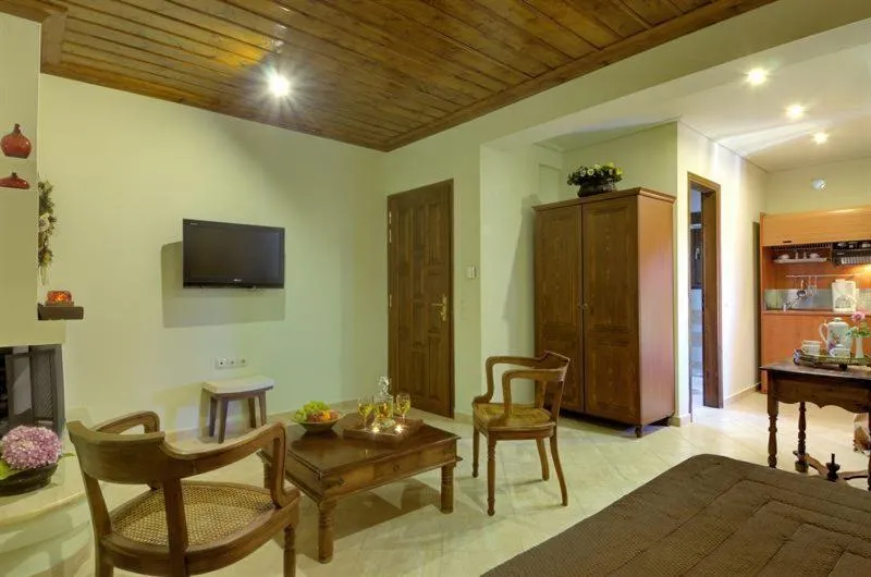 Living room in Iatrou Guesthouse