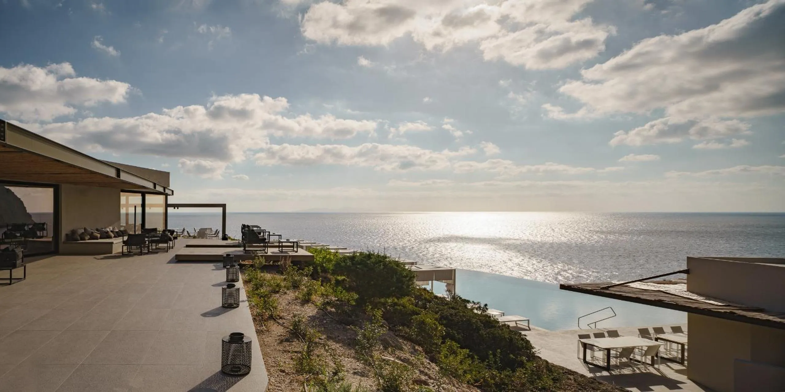Natural landscape in Milos Cove