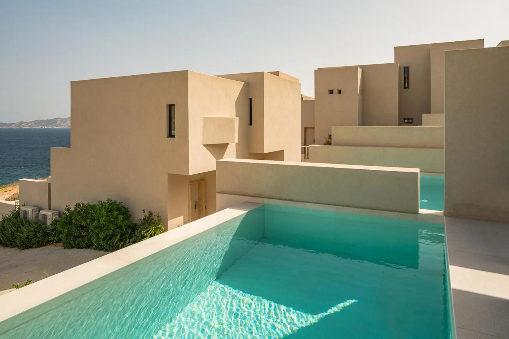 Pool view in Milos Cove