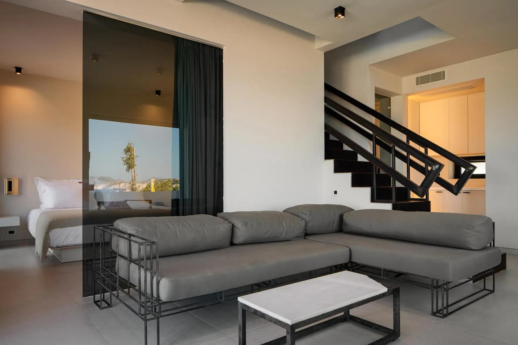 Living room in Milos Cove