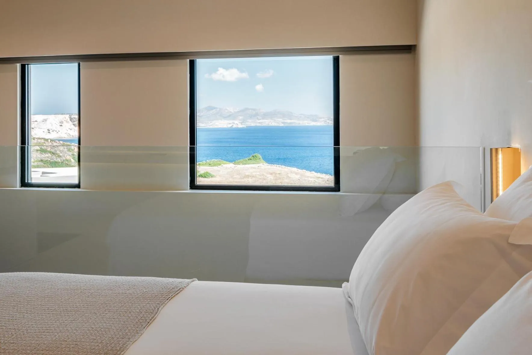 View (from property/room), Bed in Milos Cove