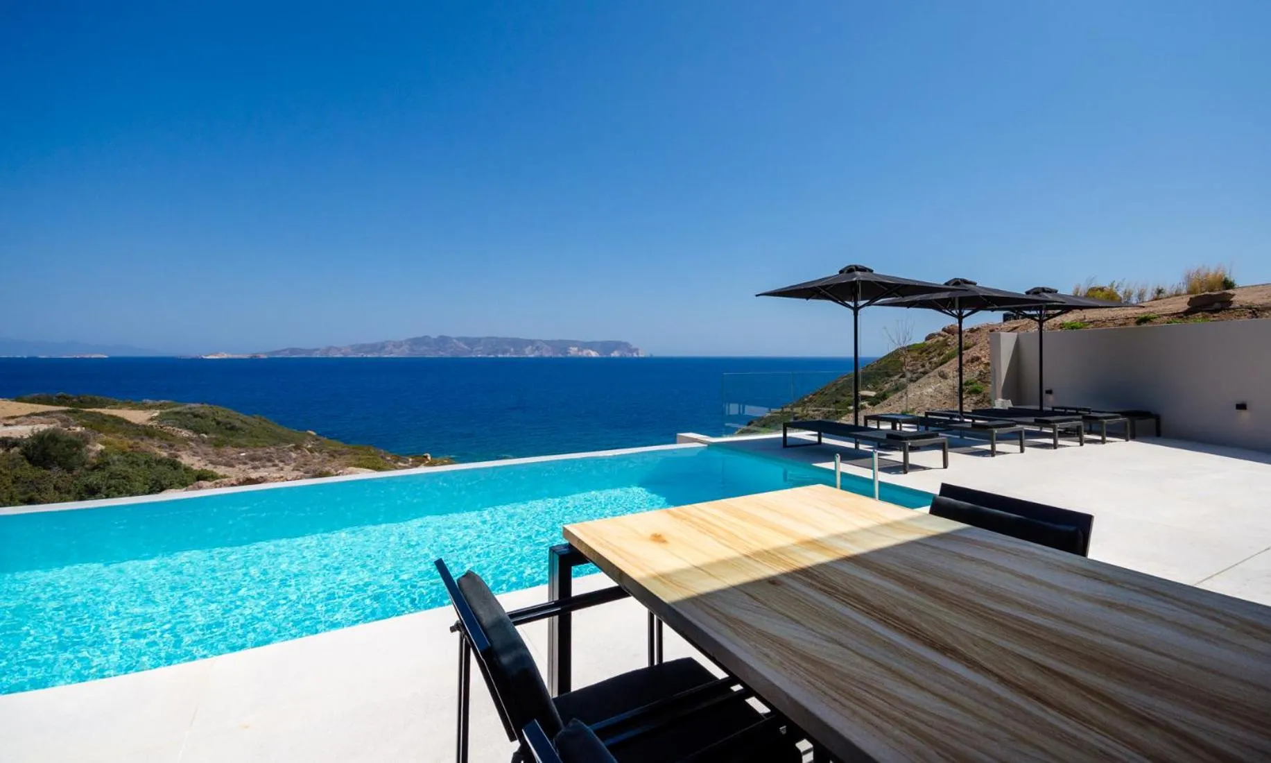 Sea view in Milos Cove