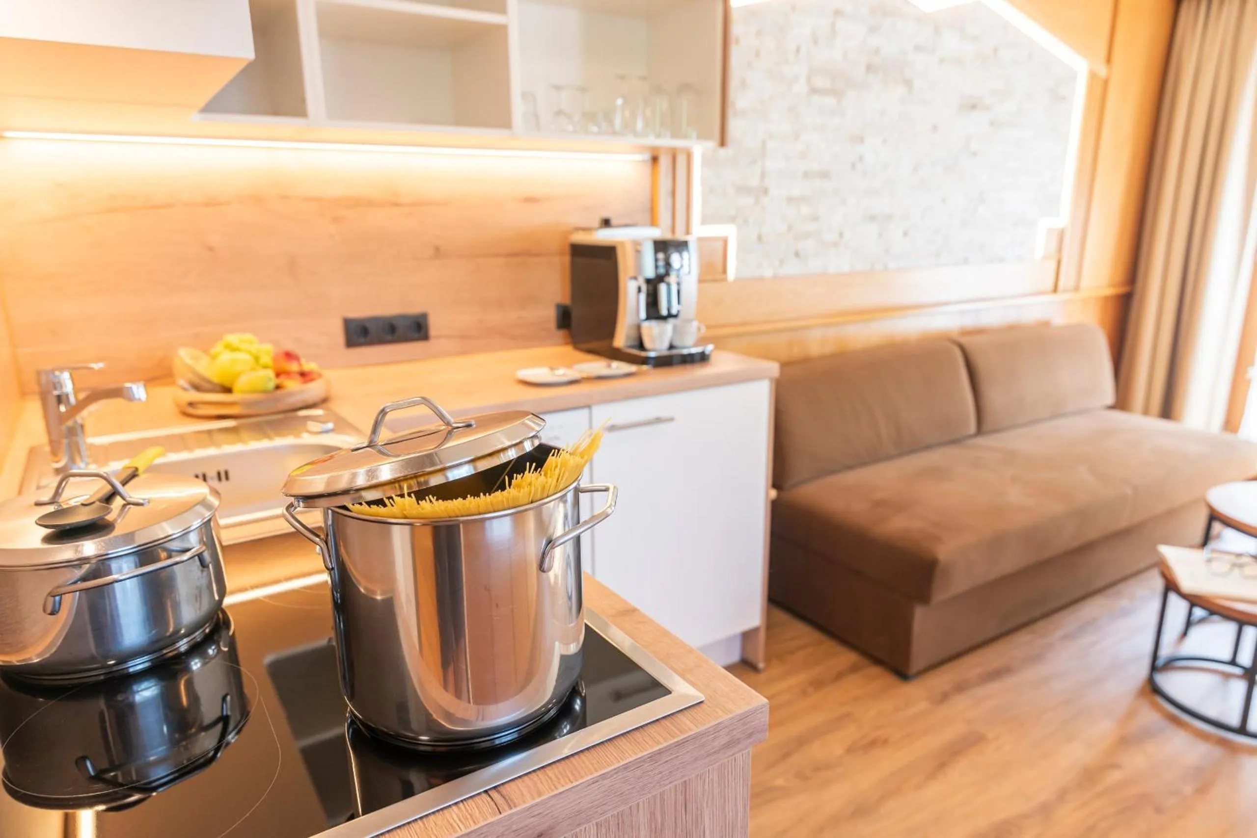 kitchen in Hotel Garni Apart TINA