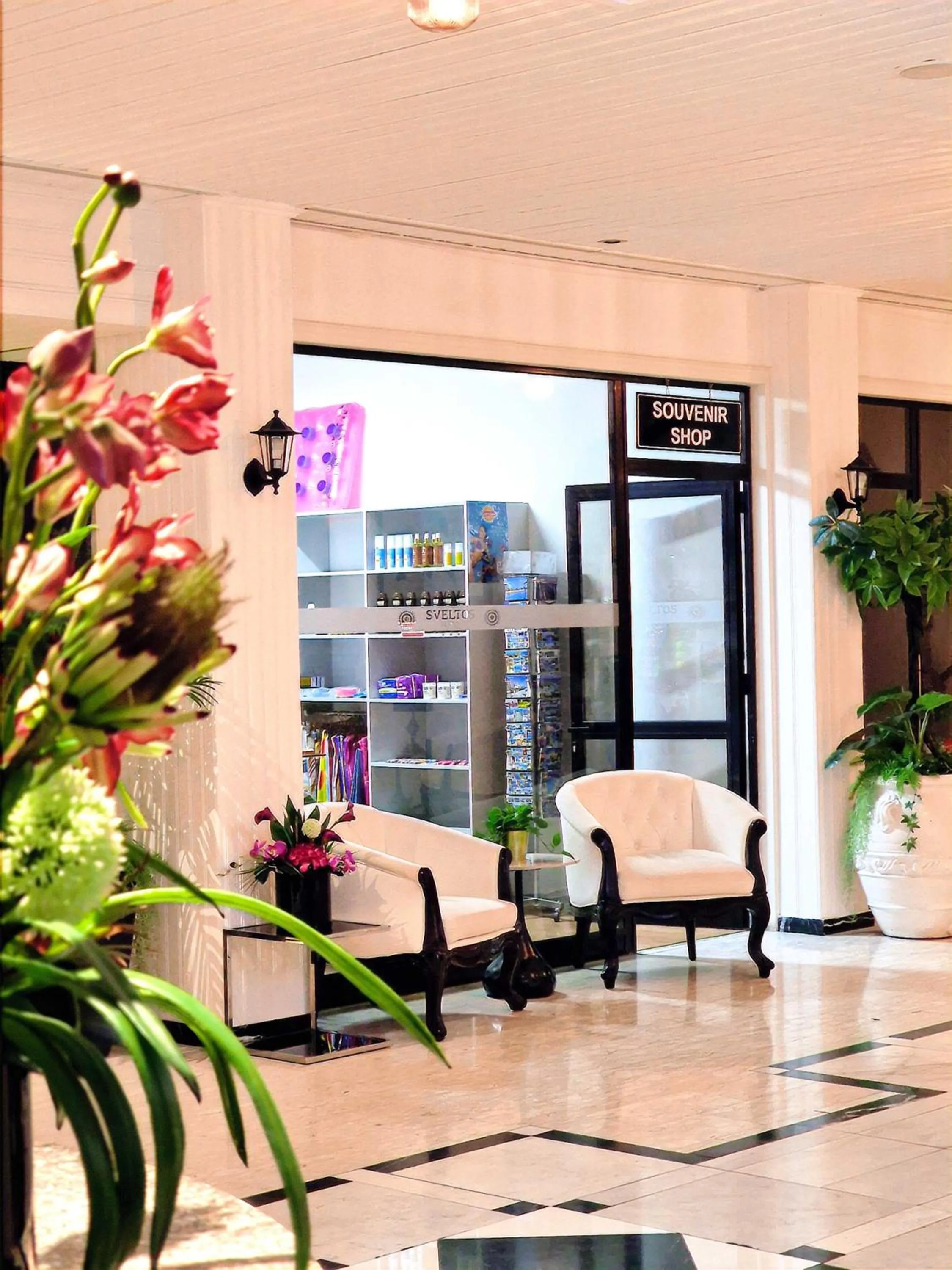 Lobby or reception in Sveltos Hotel