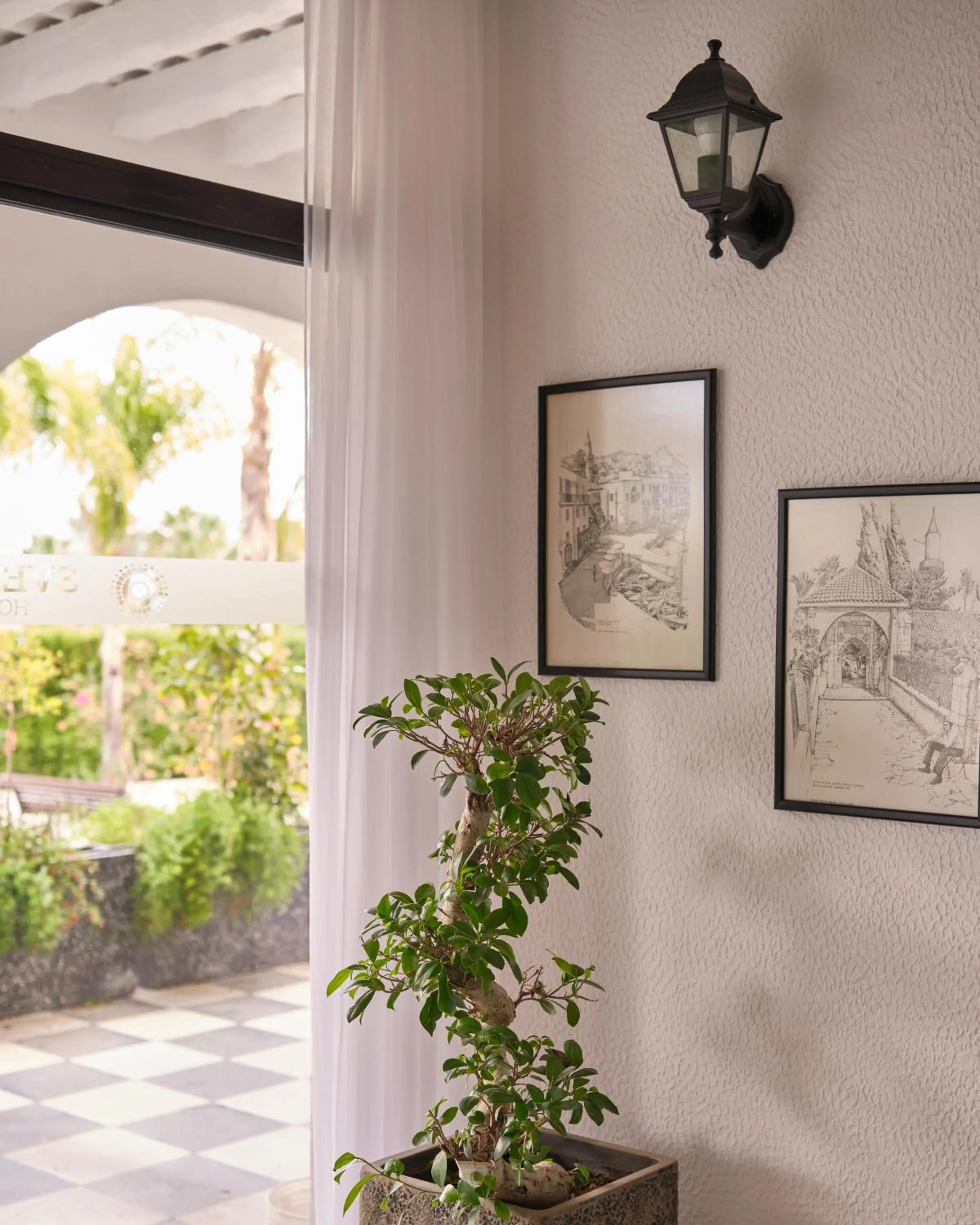 Decorative detail in Sveltos Hotel