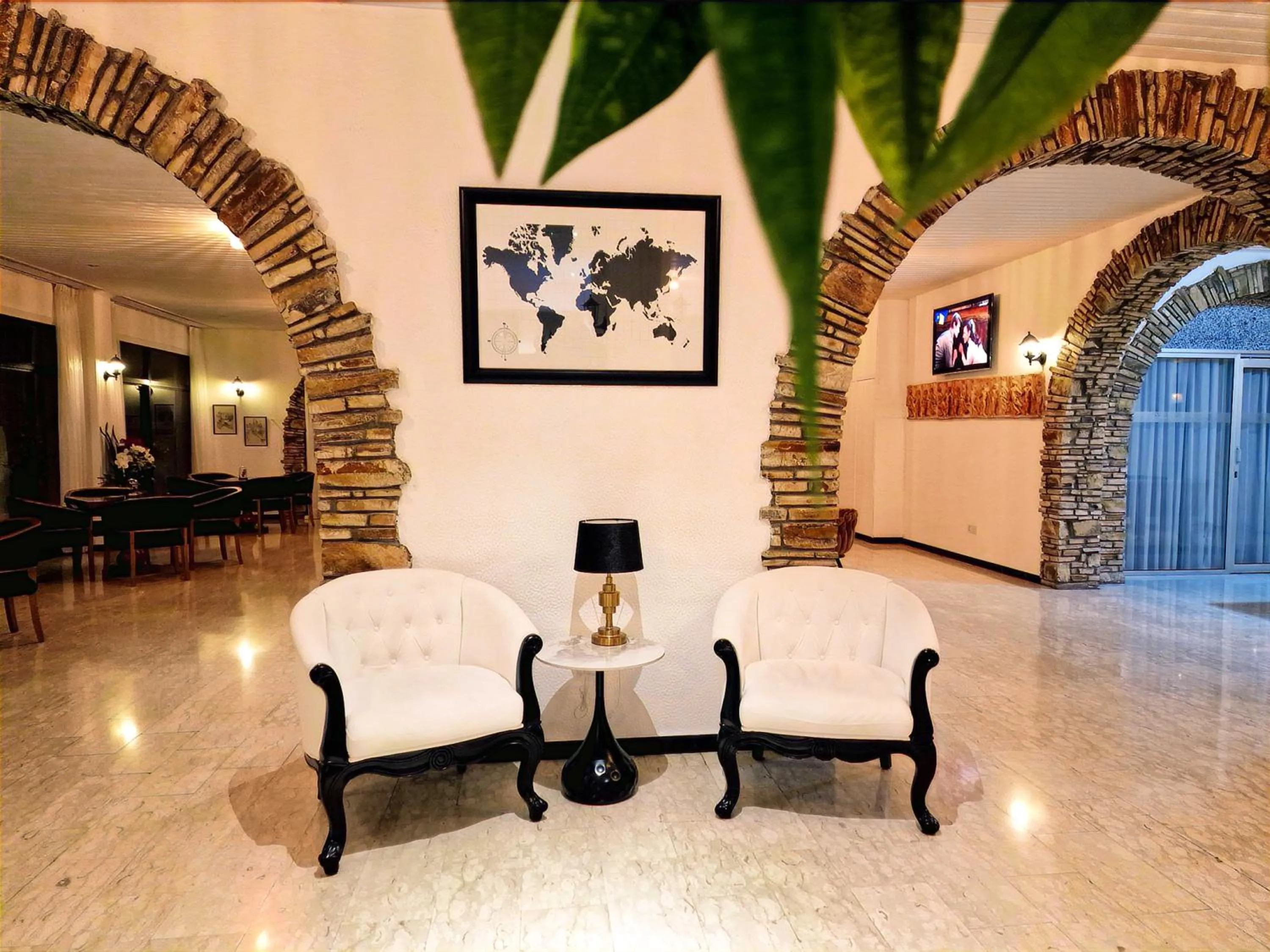 Lobby or reception in Sveltos Hotel