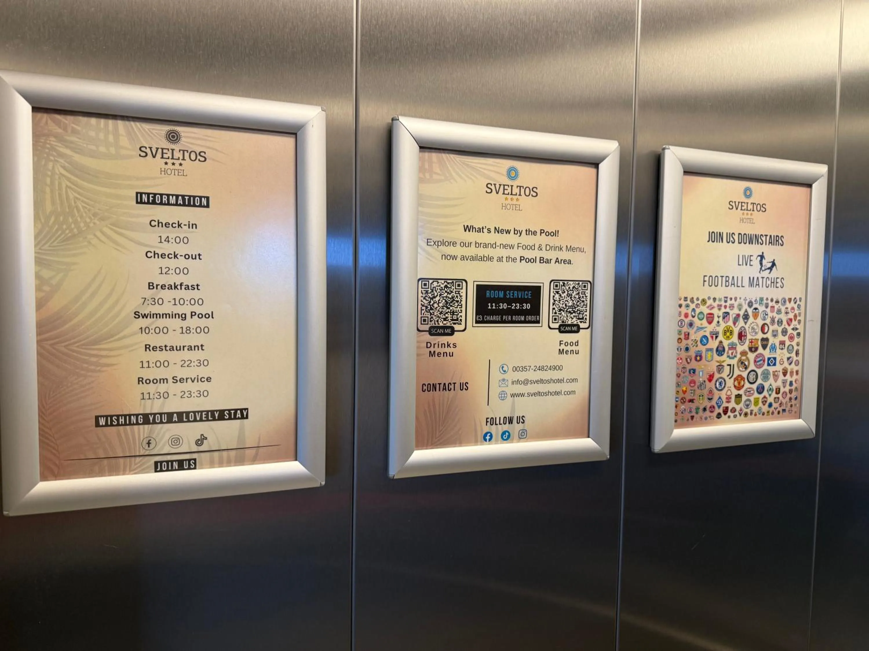 Area and facilities in Sveltos Hotel