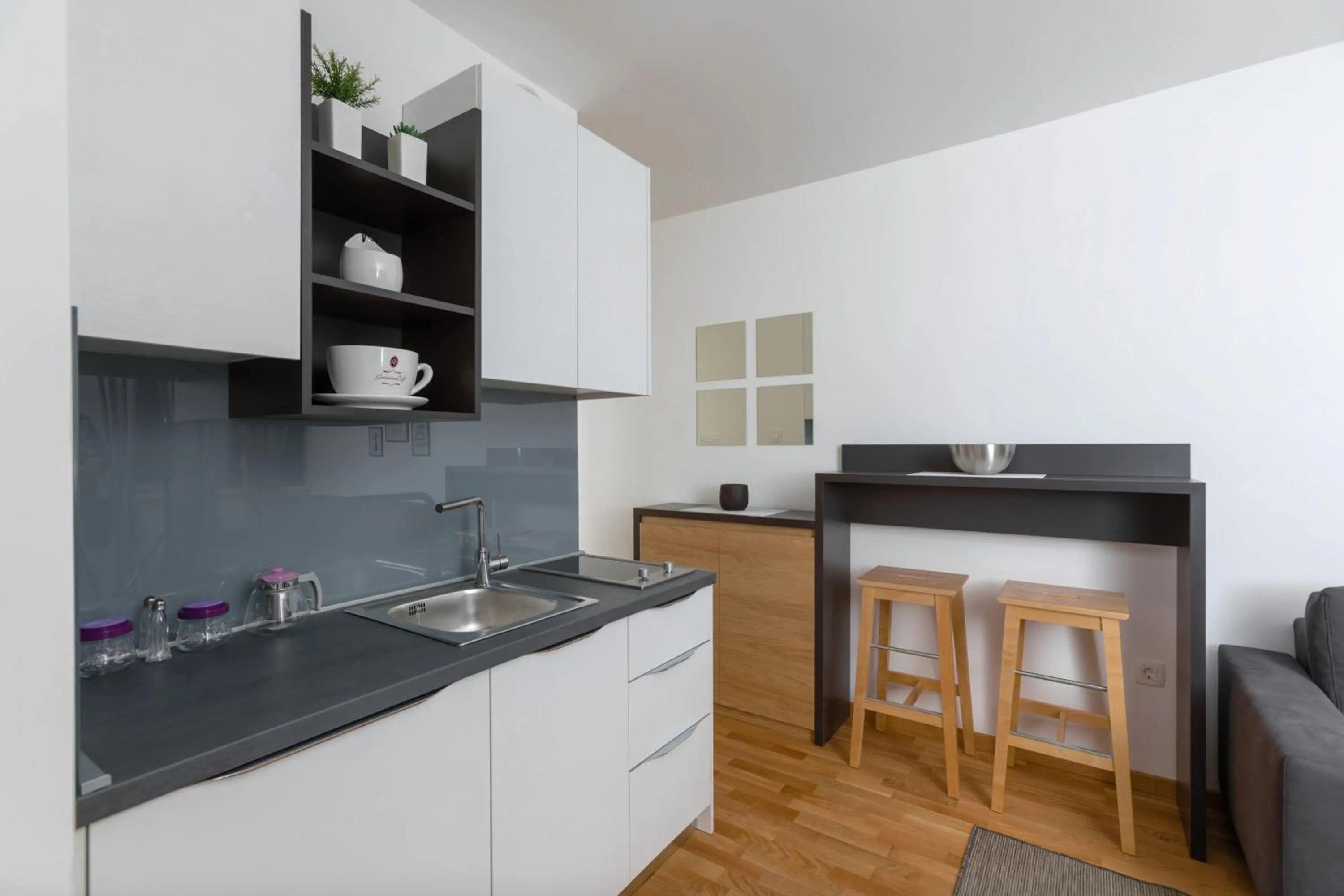 Kitchen or kitchenette in Apartments Krug