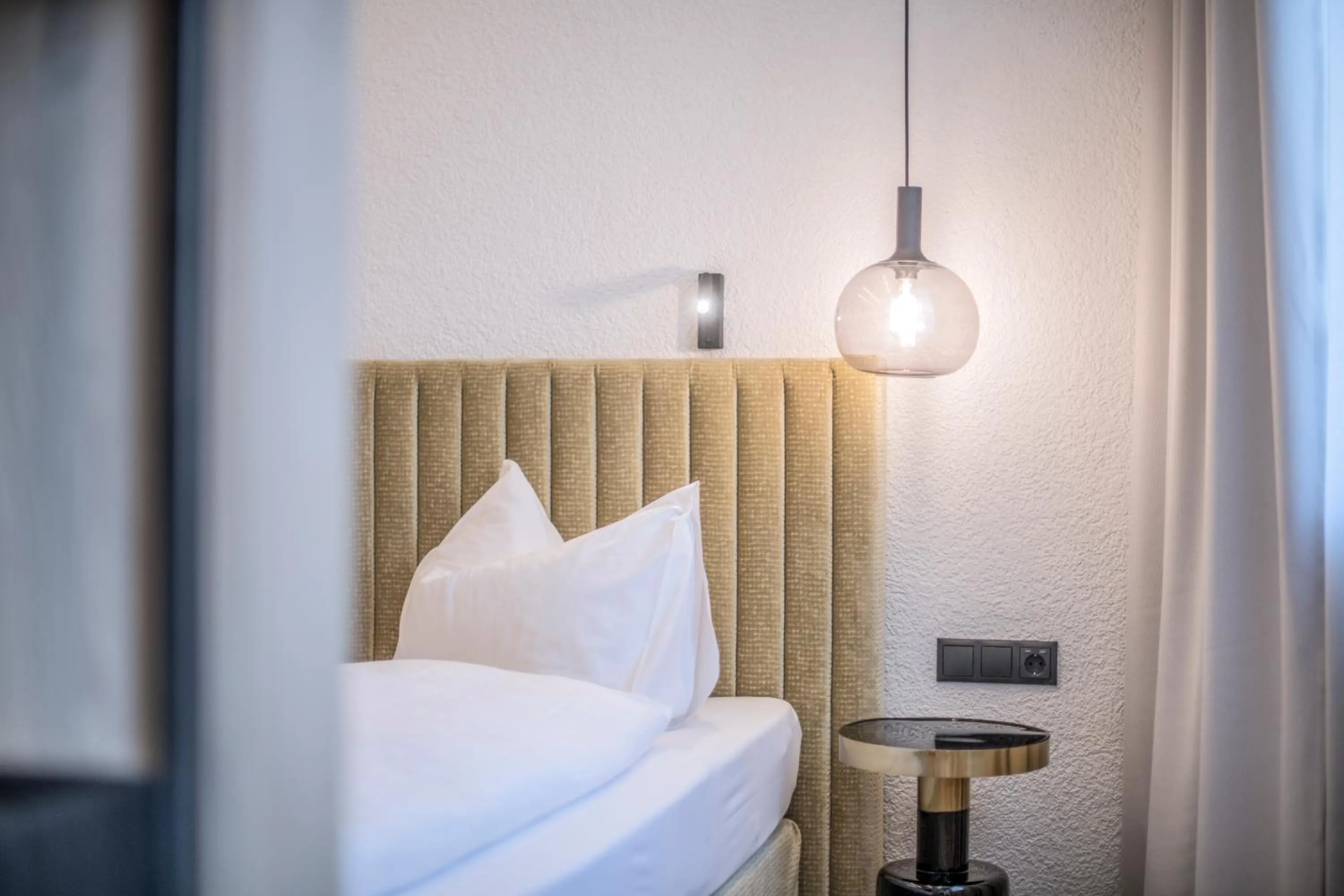 Bed in Posthotel Lamm