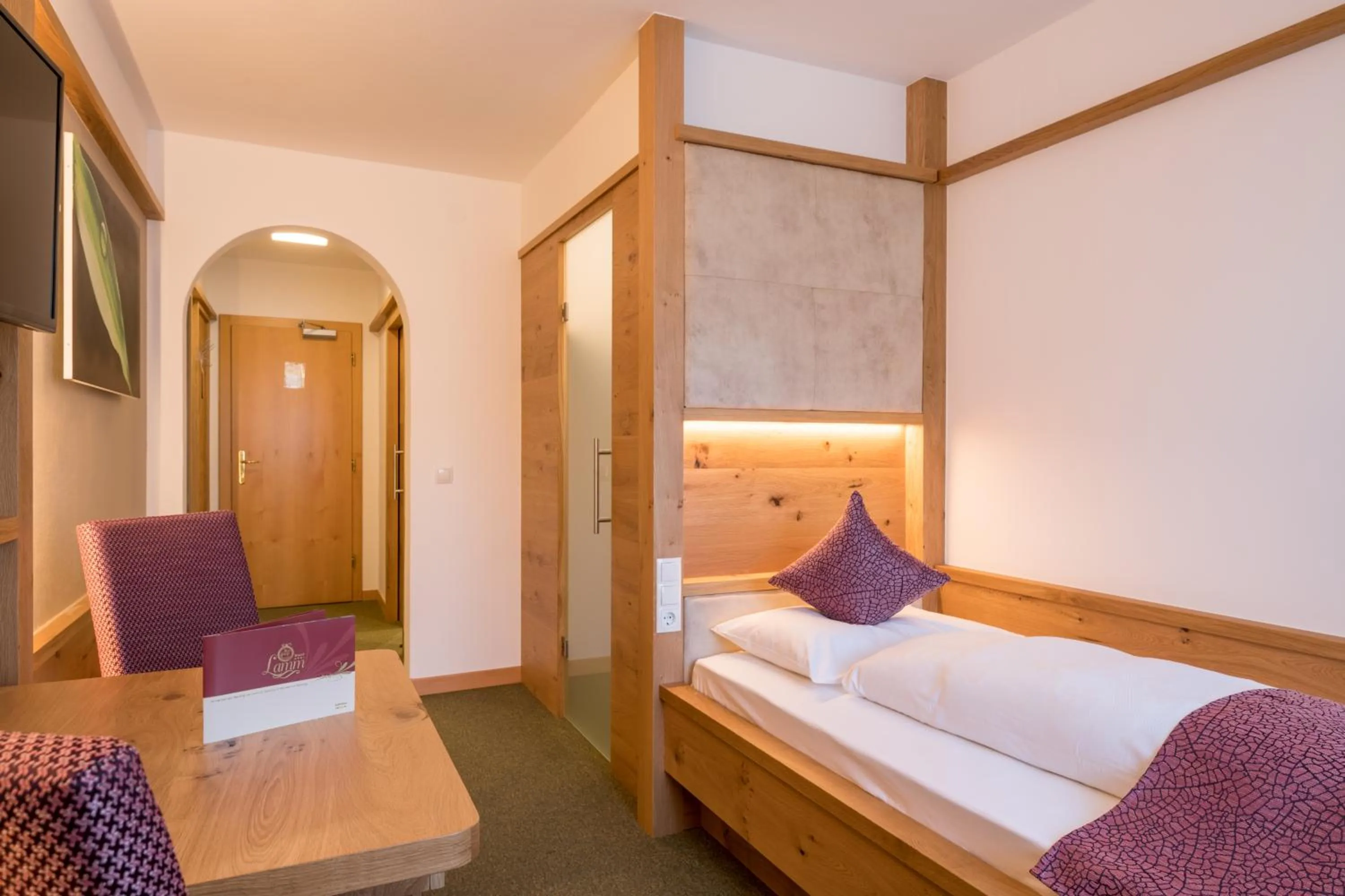 Bed in Posthotel Lamm