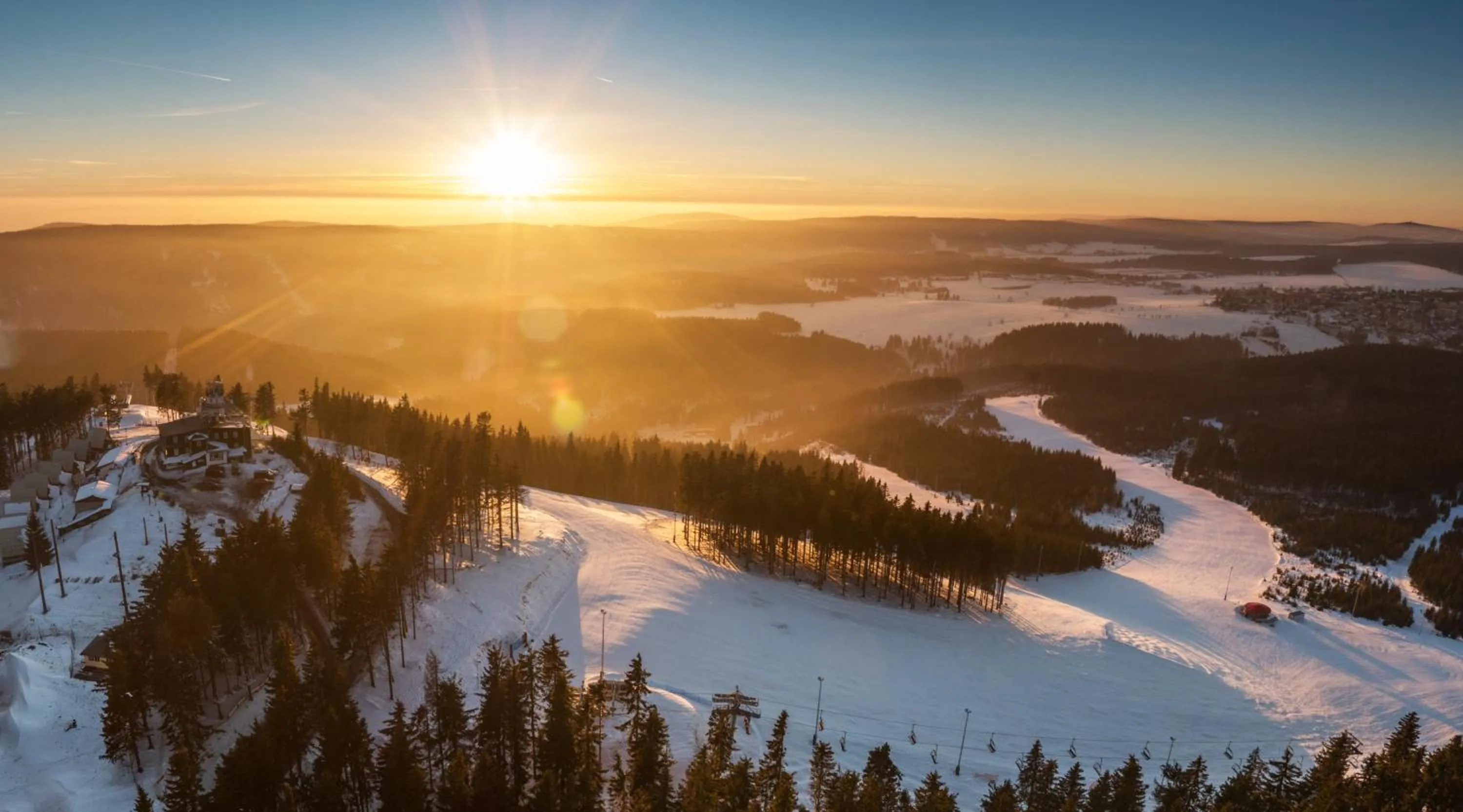 Bird's eye view in Hotel Plesivec