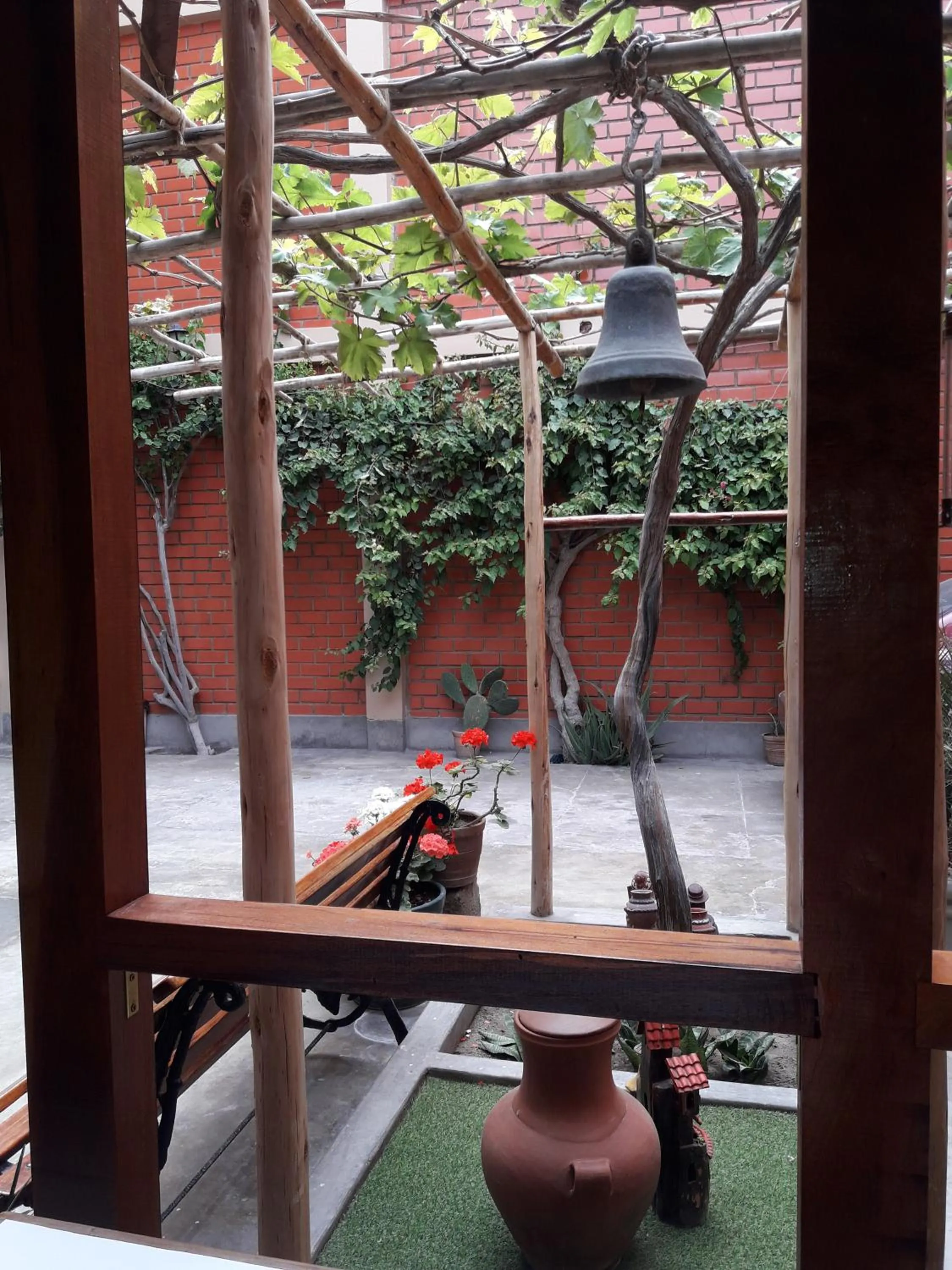 Decorative detail in Hostal Tambo Colorado