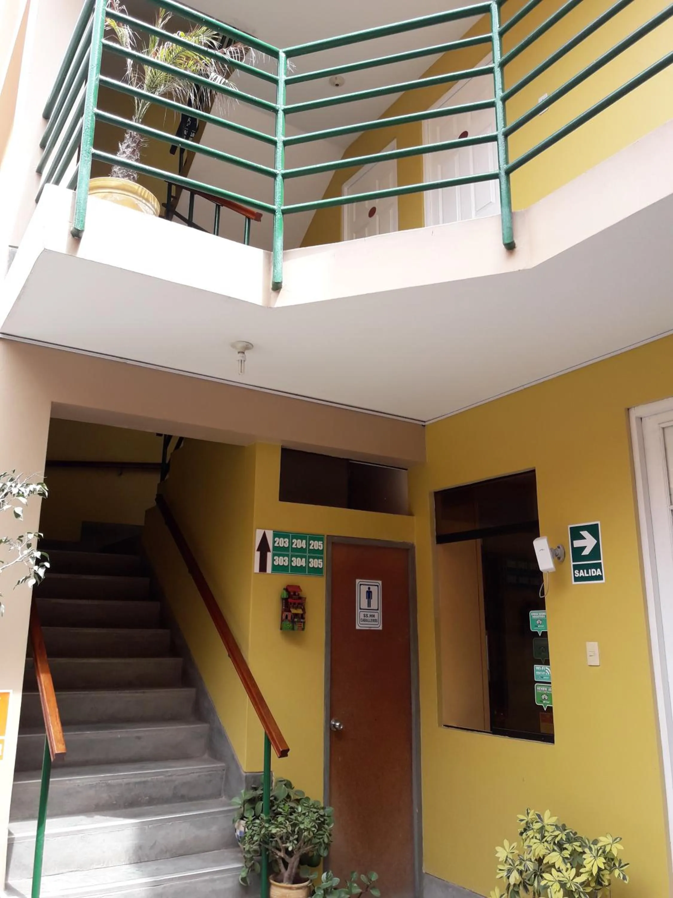 Garden view in Hostal Tambo Colorado