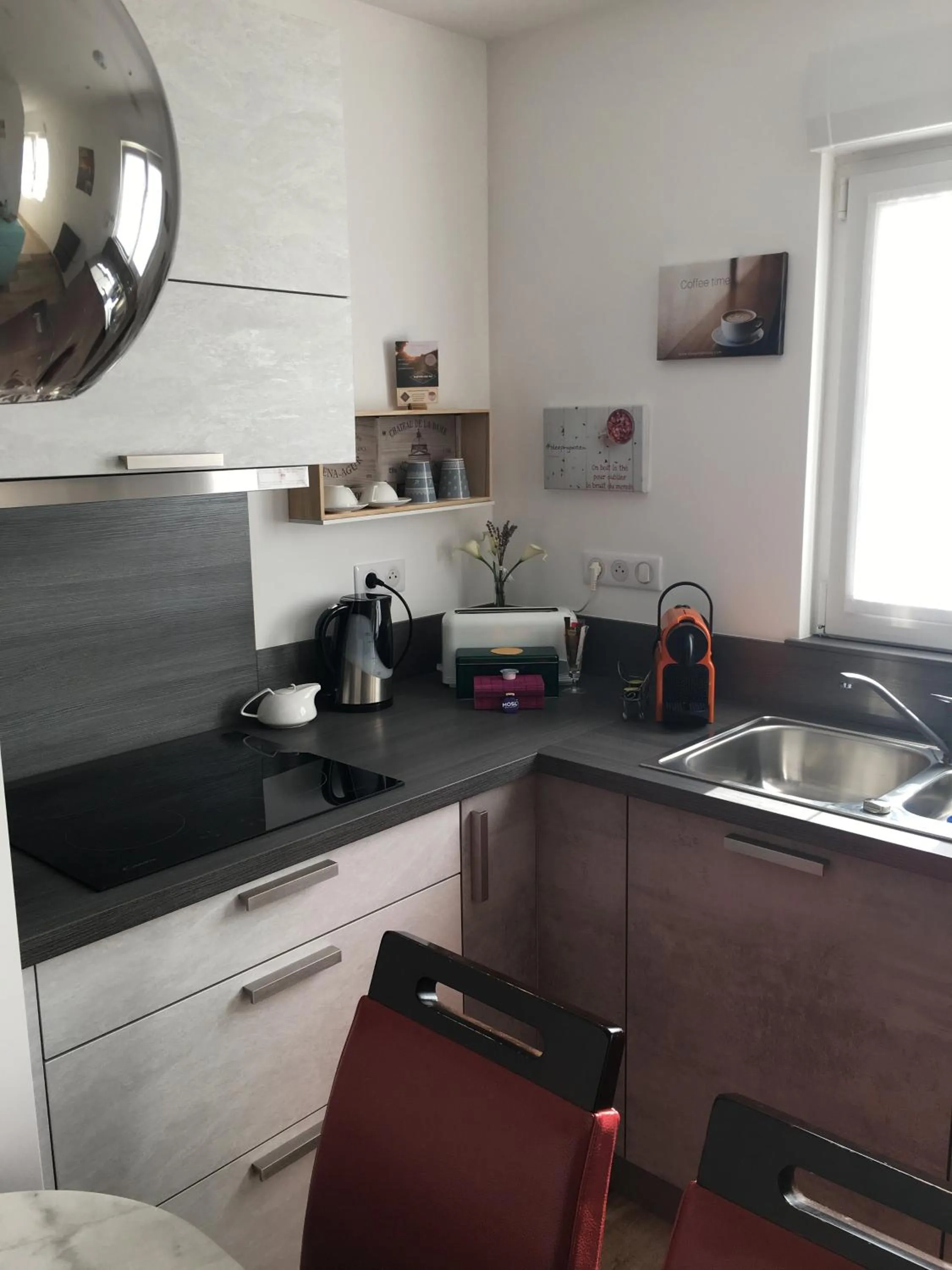 Kitchen or kitchenette in Sleeping Bio Tea