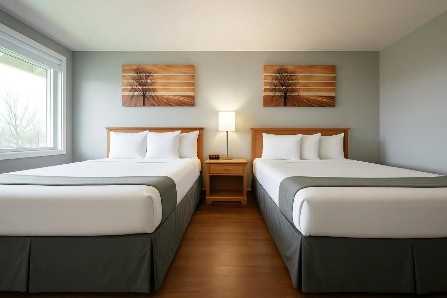 Bed in Sunnyside Inn and Suites